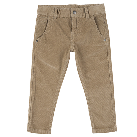 Pantaloni lungi copii Chicco, 08531-61MC, bej cu model CHICCO
