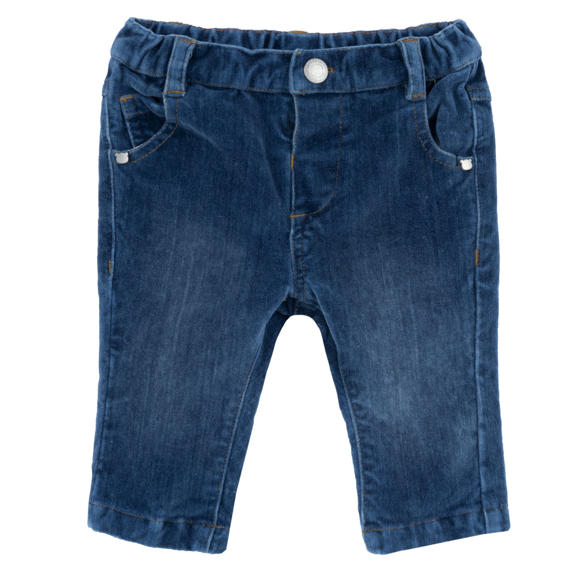 Pantaloni Lungi Copii Chicco Din Catifea, Albastru, 08963-65mfco