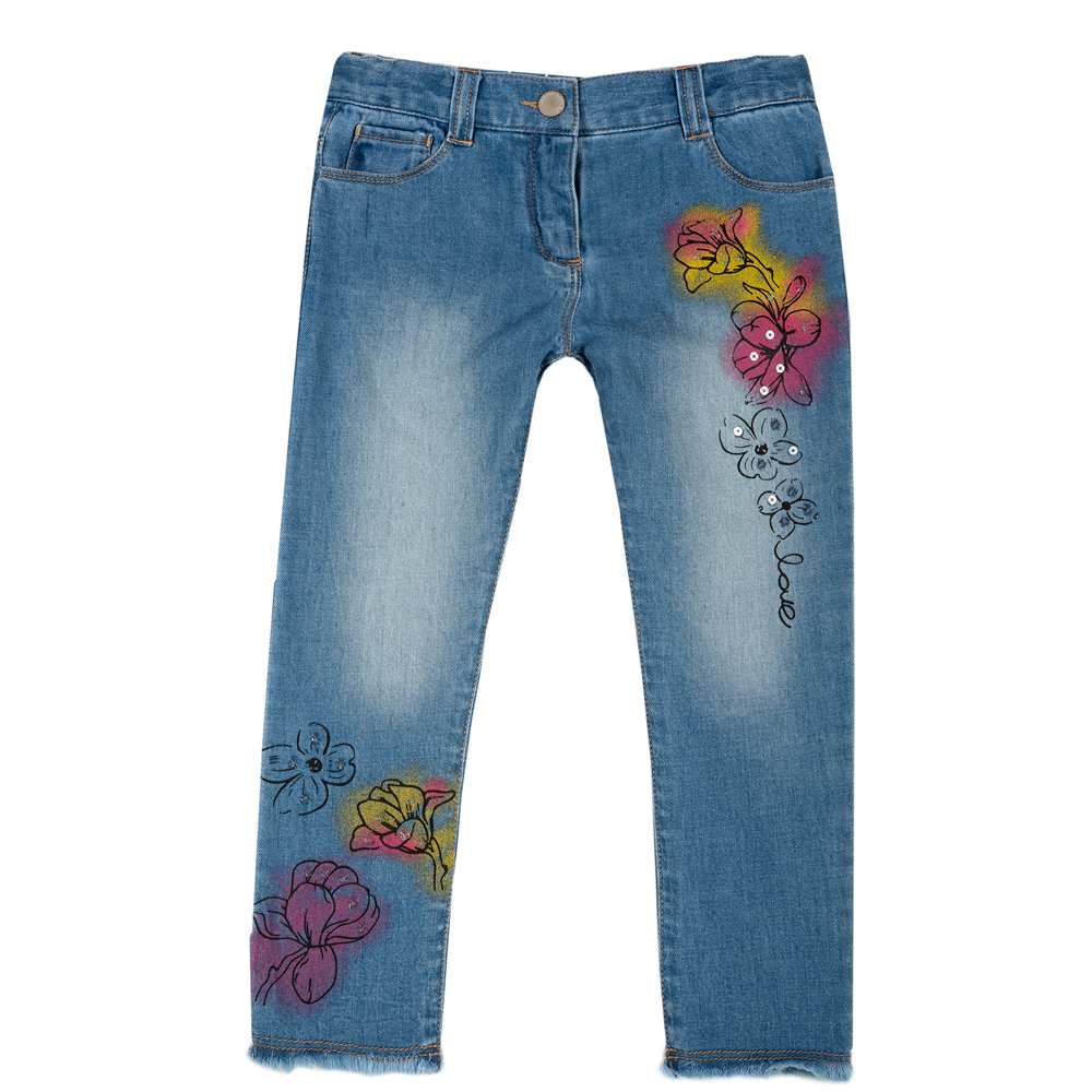 Pantalon lung copii Chicco, denim, 08476