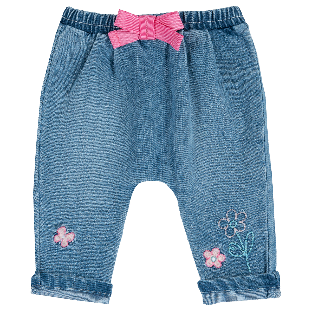 Pantalon lung pentru copii, Chicco, denim, 08161