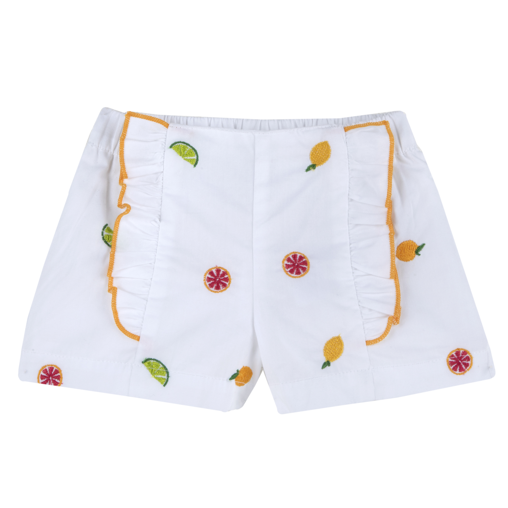 Pantaloni scurti copii Chicco, alb cu model, 00517 00517 imagine noua responsabilitatesociala.ro