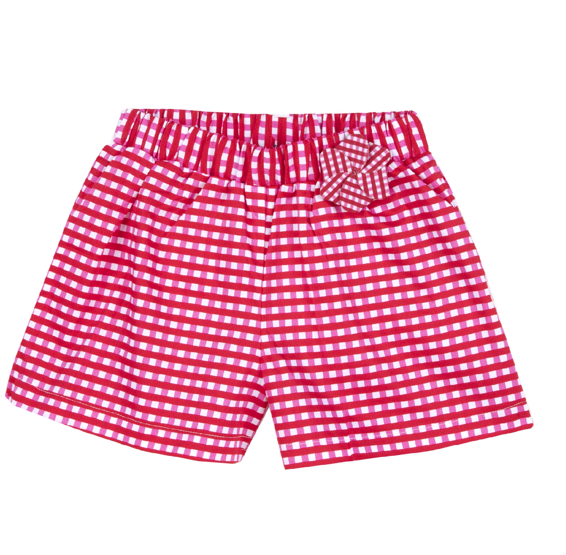 Pantaloni scurti copii Chicco, rosu cu bej, 00459 00459 imagine noua responsabilitatesociala.ro