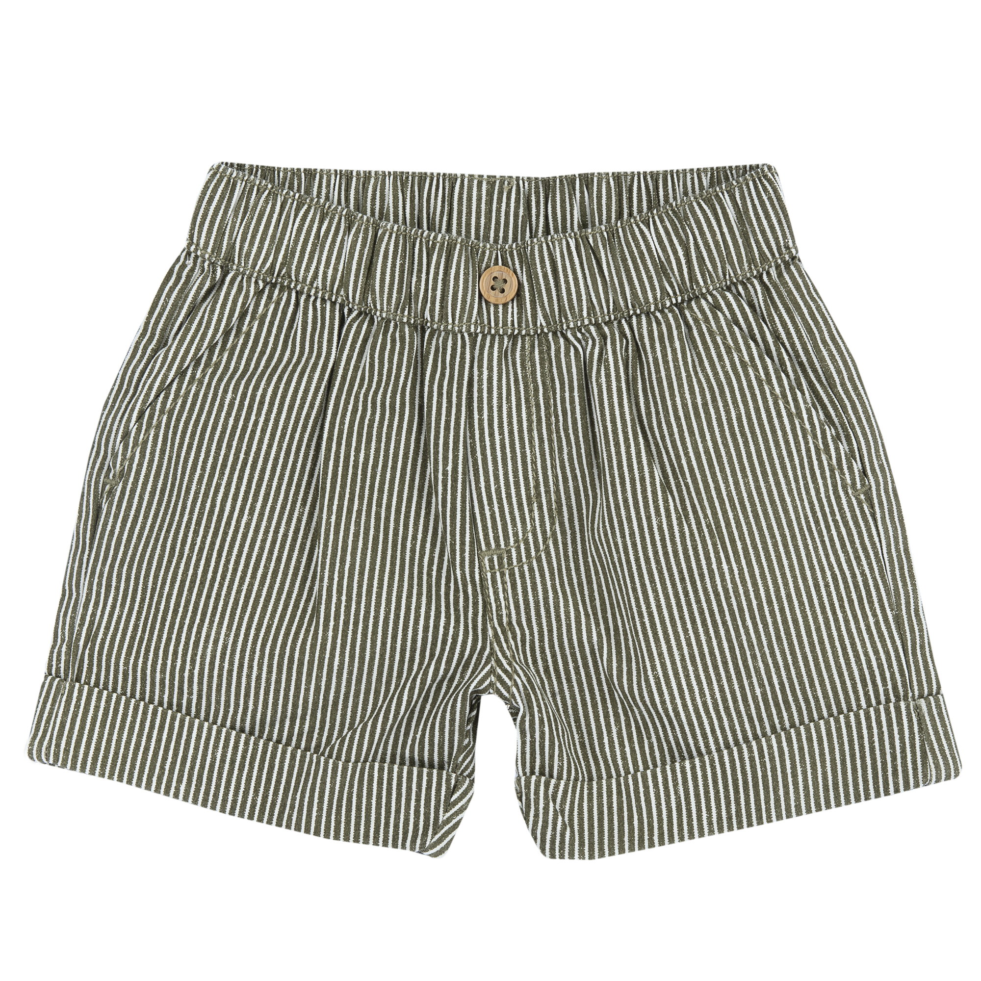 Pantaloni scurti copii Chicco, verde cu bej, 11966-68MFCO