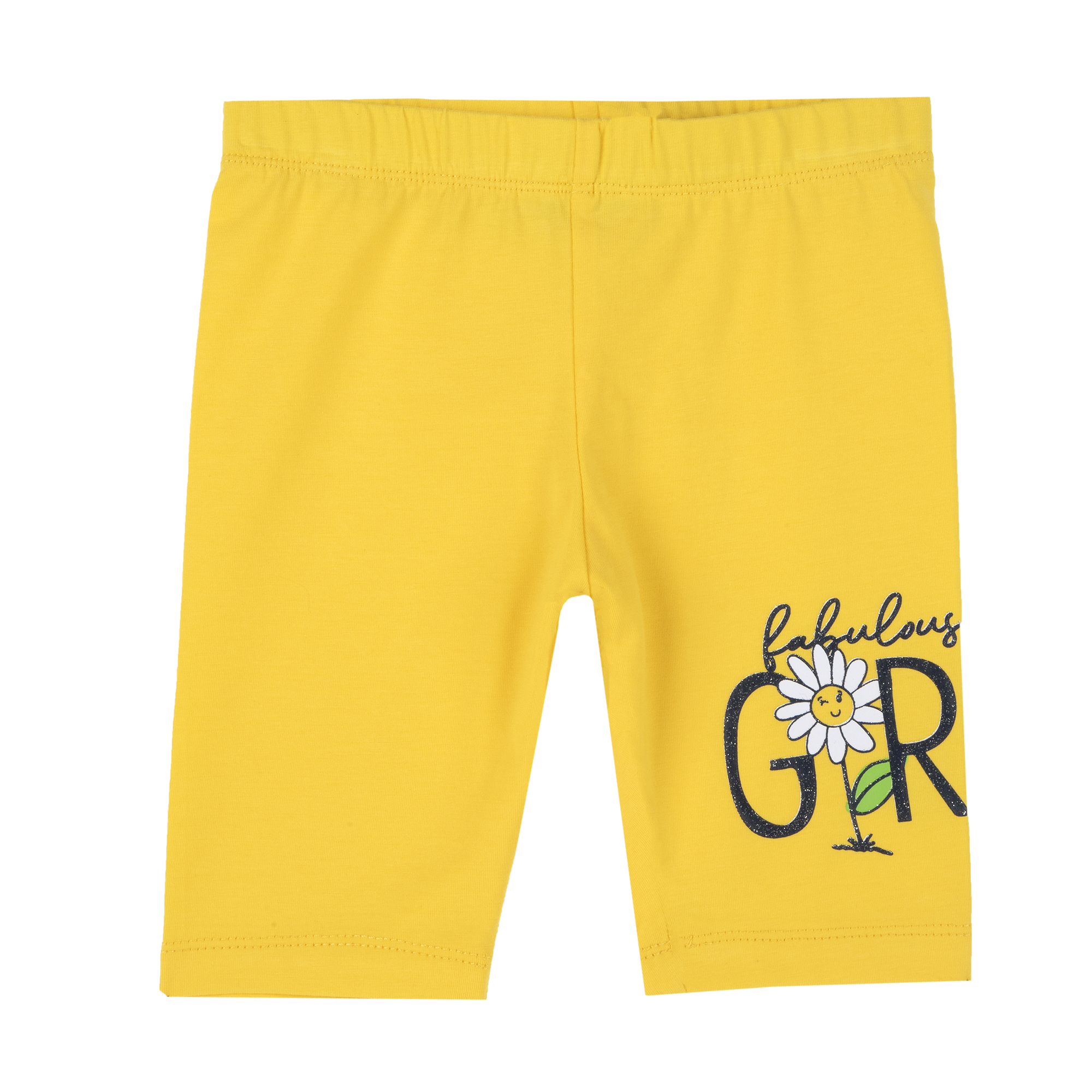 Pantalon copii Chicco, galben cu model, 00424 CHICCO