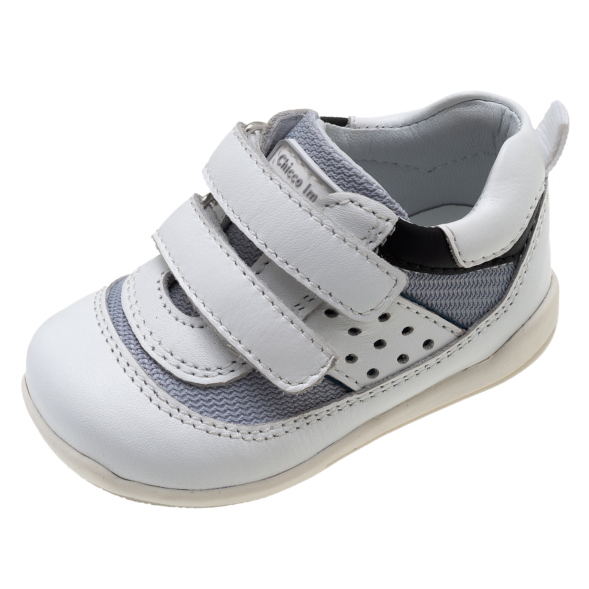 Pantof sport copii Chicco G32, piele, alb, 61511 CHICCO