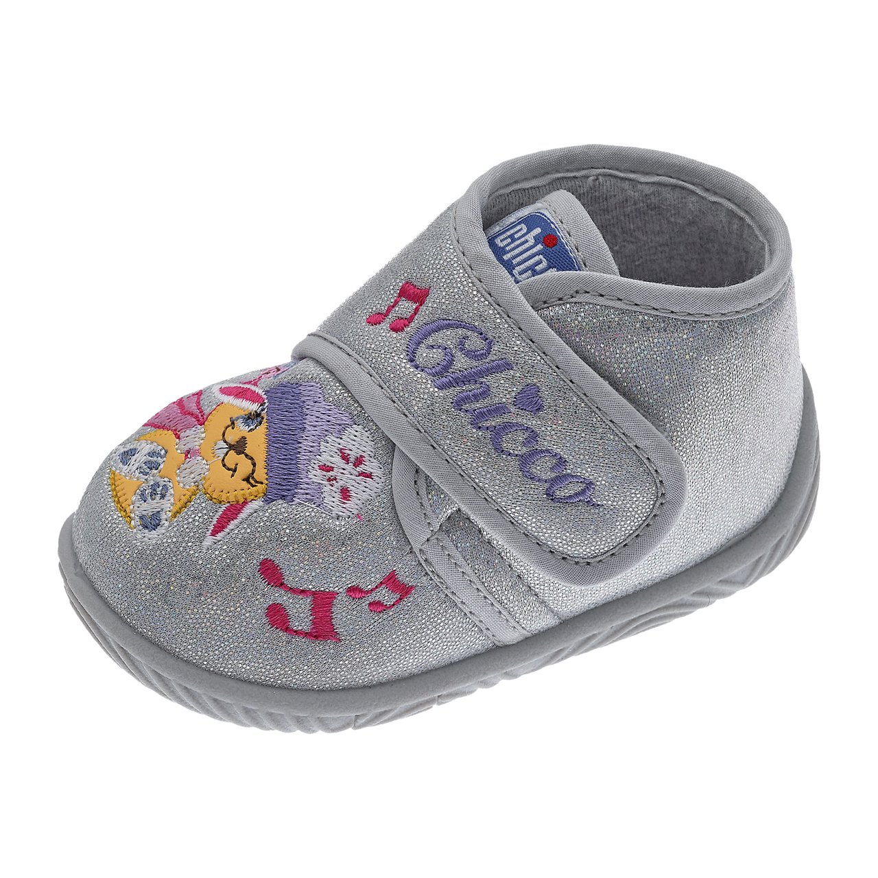 Pantofi de casa pentru copii Chicco Tetris, argintiu, 70054-65P chicco.ro imagine noua responsabilitatesociala.ro
