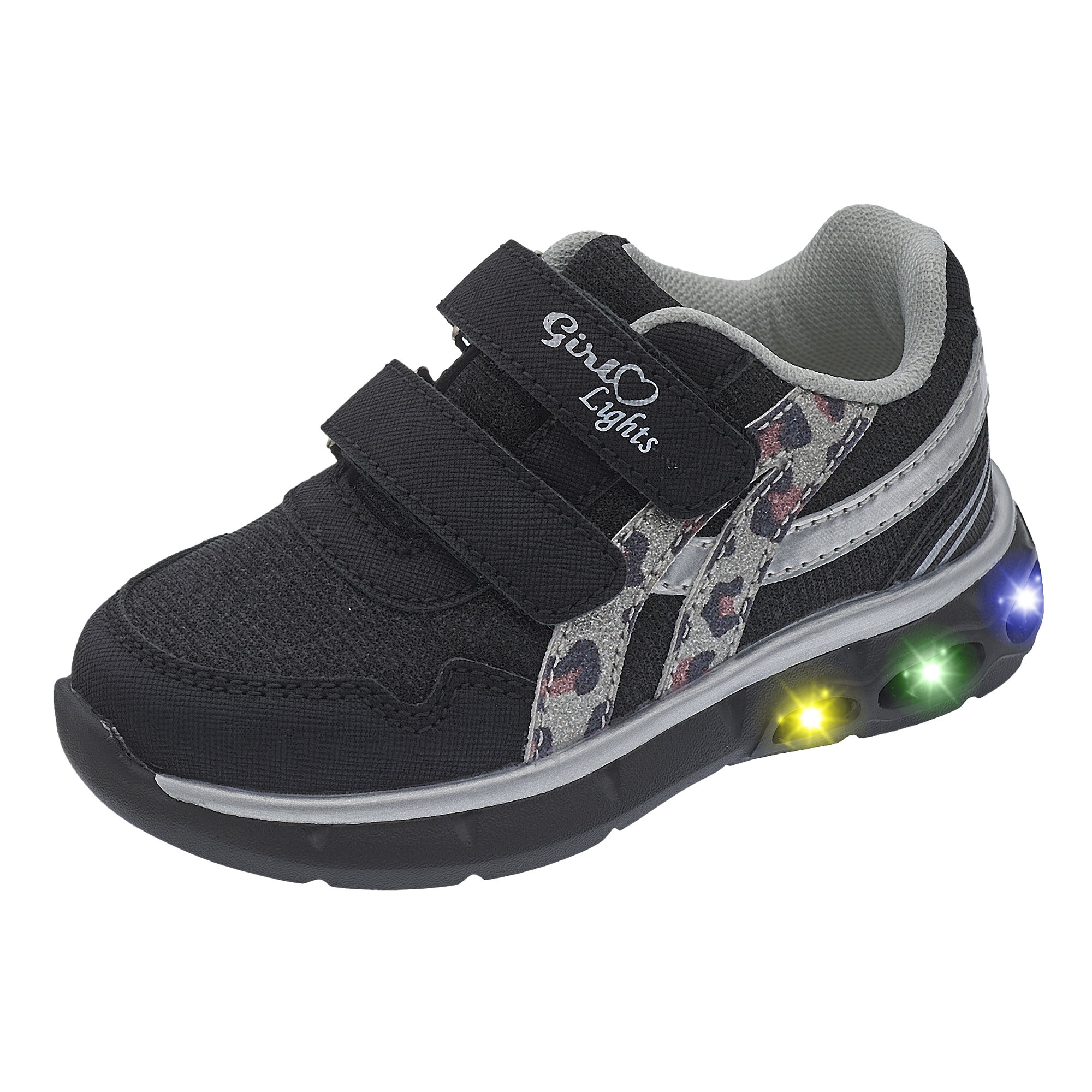 Pantofi spor copii Chicco Caterina, luminita, negru, 72131-67P
