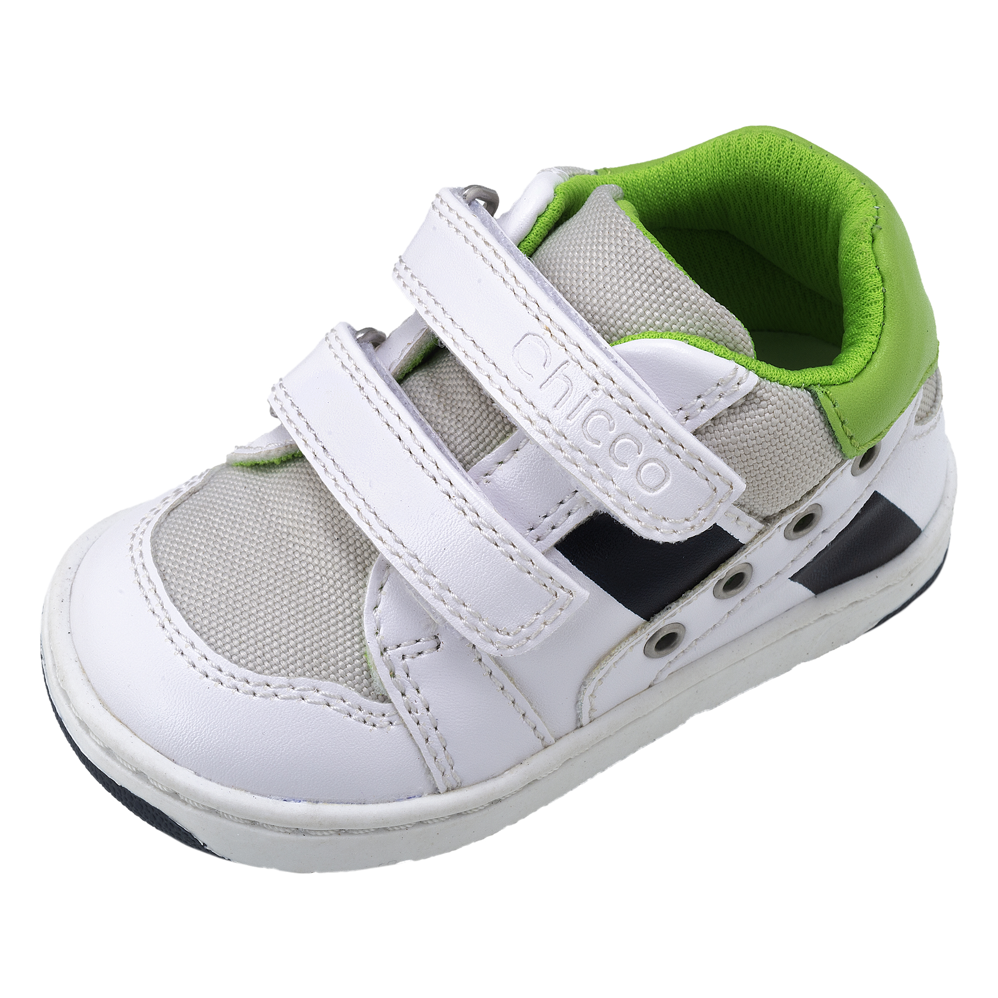 Pantofi sport copii Chicco Giuliano, alb cu model, 65653 Pantofi sport copii