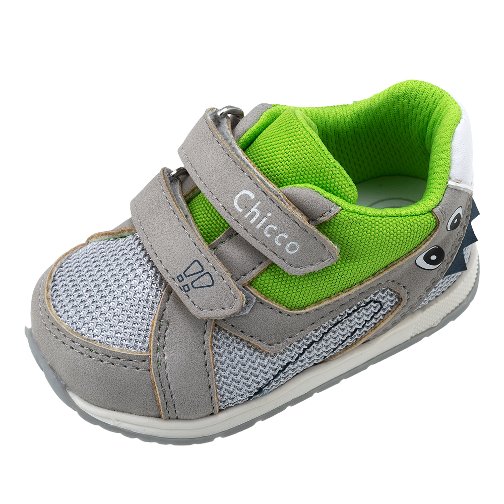 Pantofi sport copii Chicco Greco, gri cu model, 65657