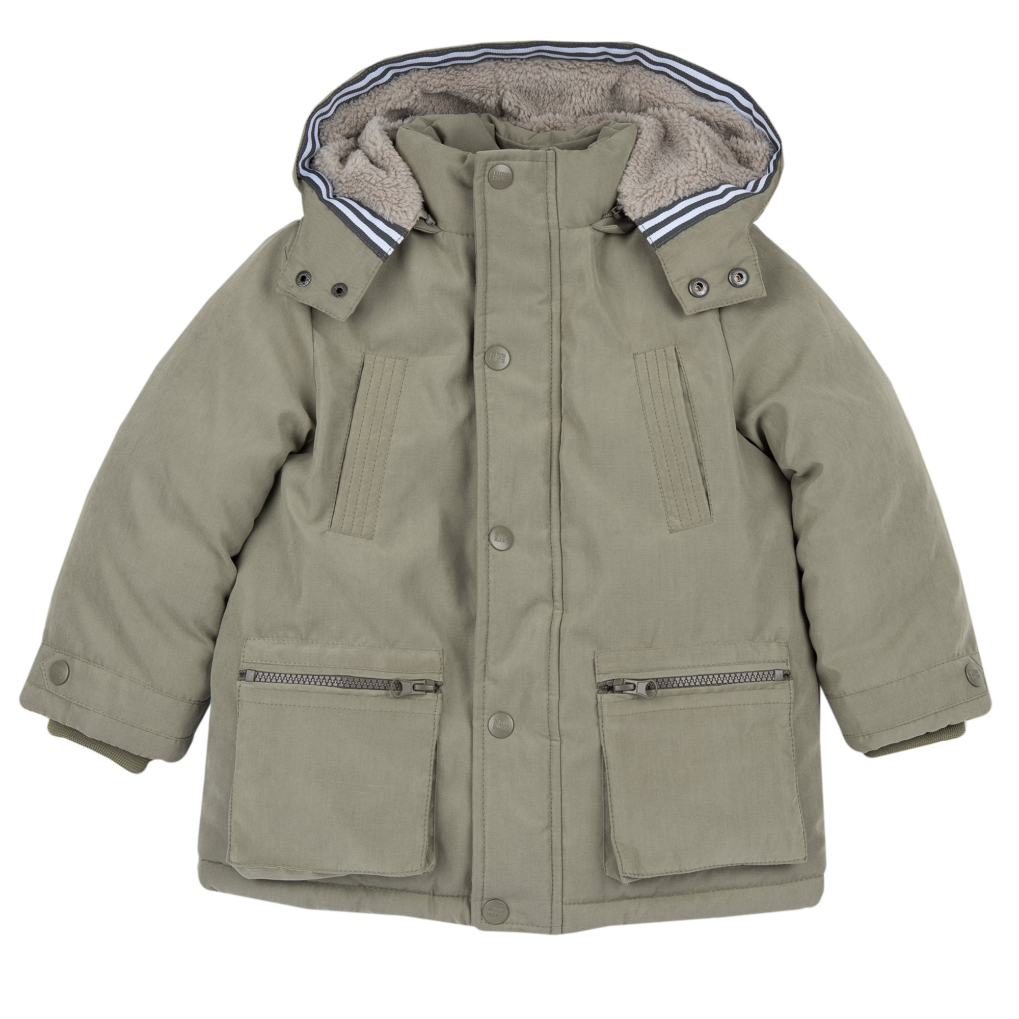 Parka pentru copii Chicco, maro cu albastru, 00616-69MC