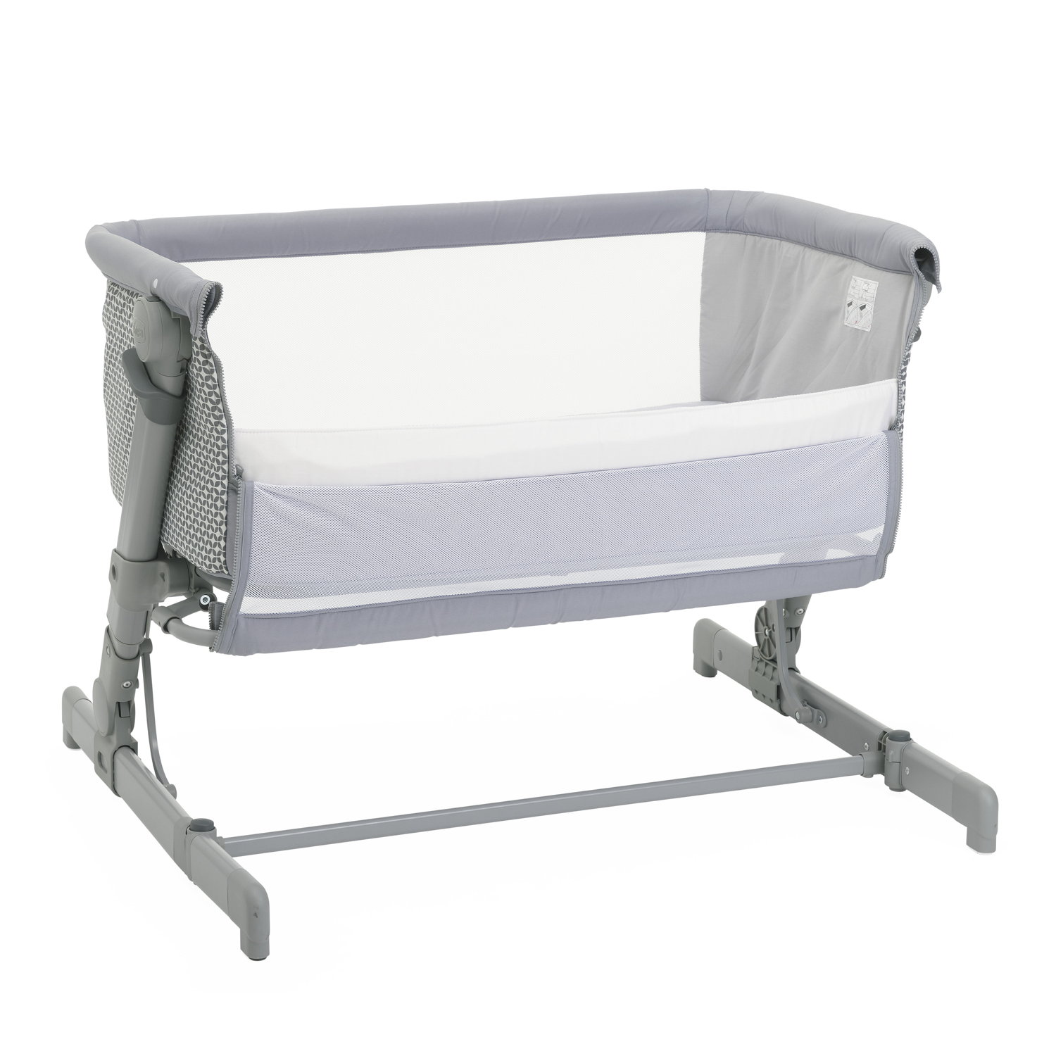 Patut atasabil Chicco Next 2 Me Go, Soft Grey, 0luni+