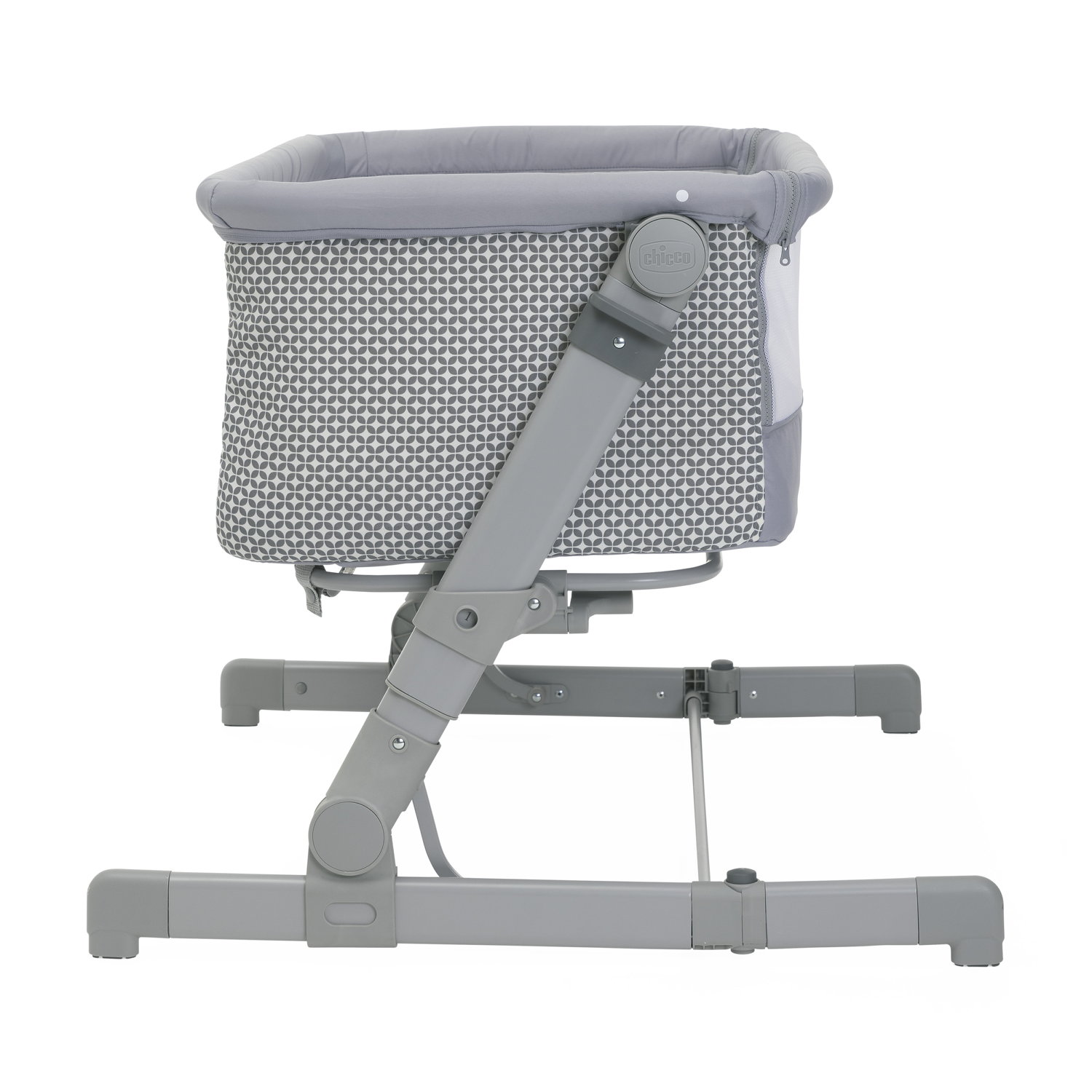 Patut atasabil Chicco Next 2 Me Go, Soft Grey, 0luni+