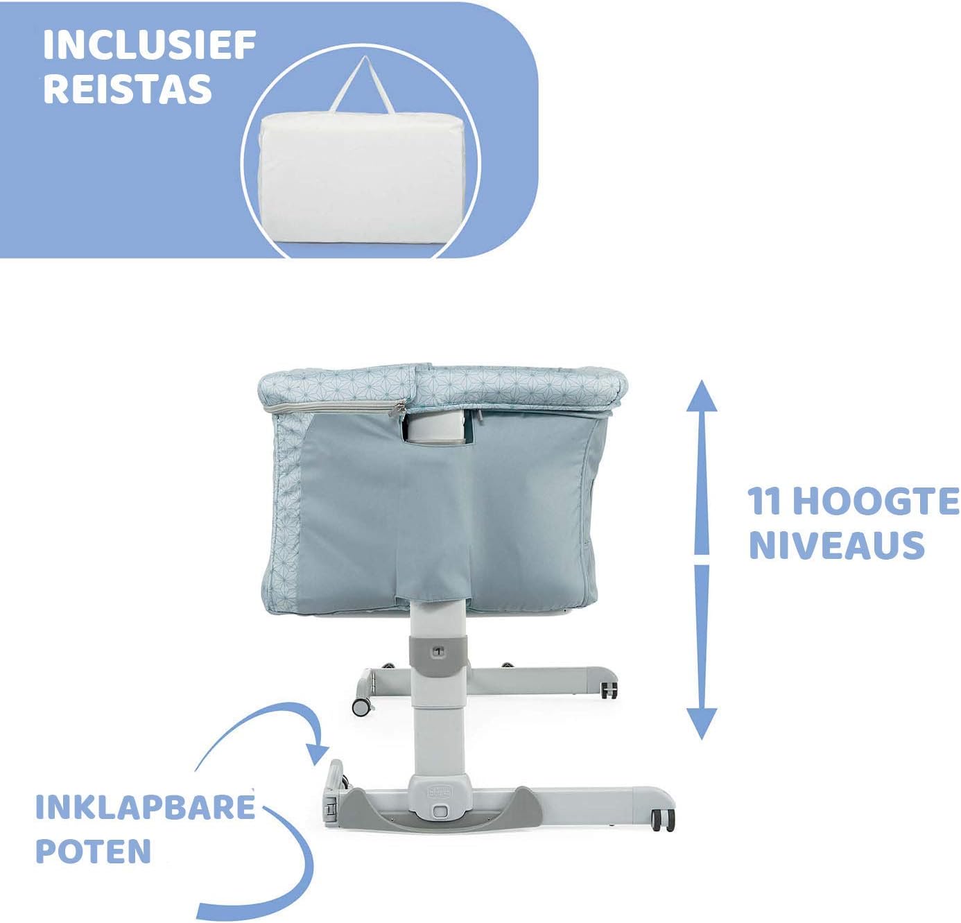 Patut Chicco CO-Sleeping Next2Me Dream, Sage (Turcoaz), 0luni+