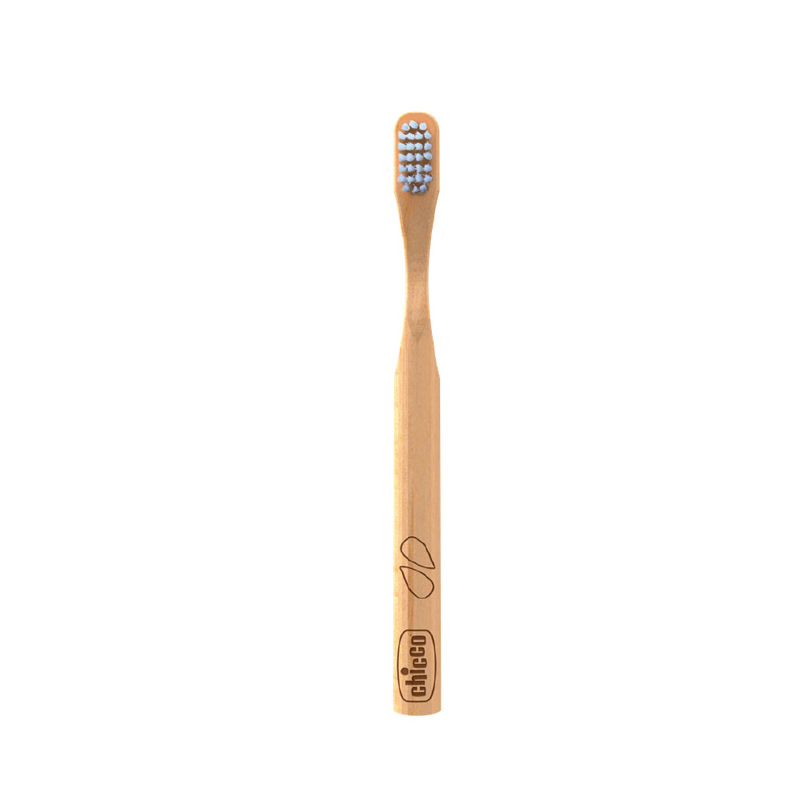 Periuta de dinti pentru copii Chicco din bambus, ambalaj albastru, 3ani+ CHICCO