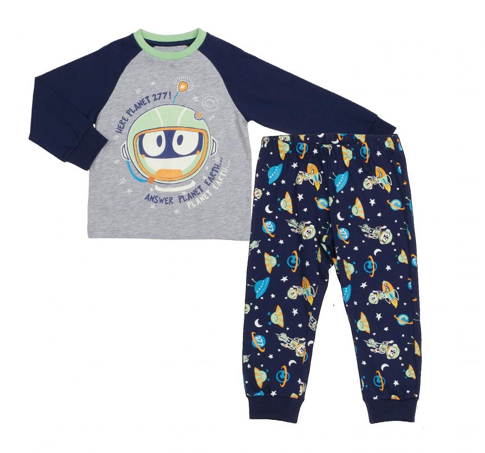 Pijama Chicco, maneca lunga, albastru, 31117