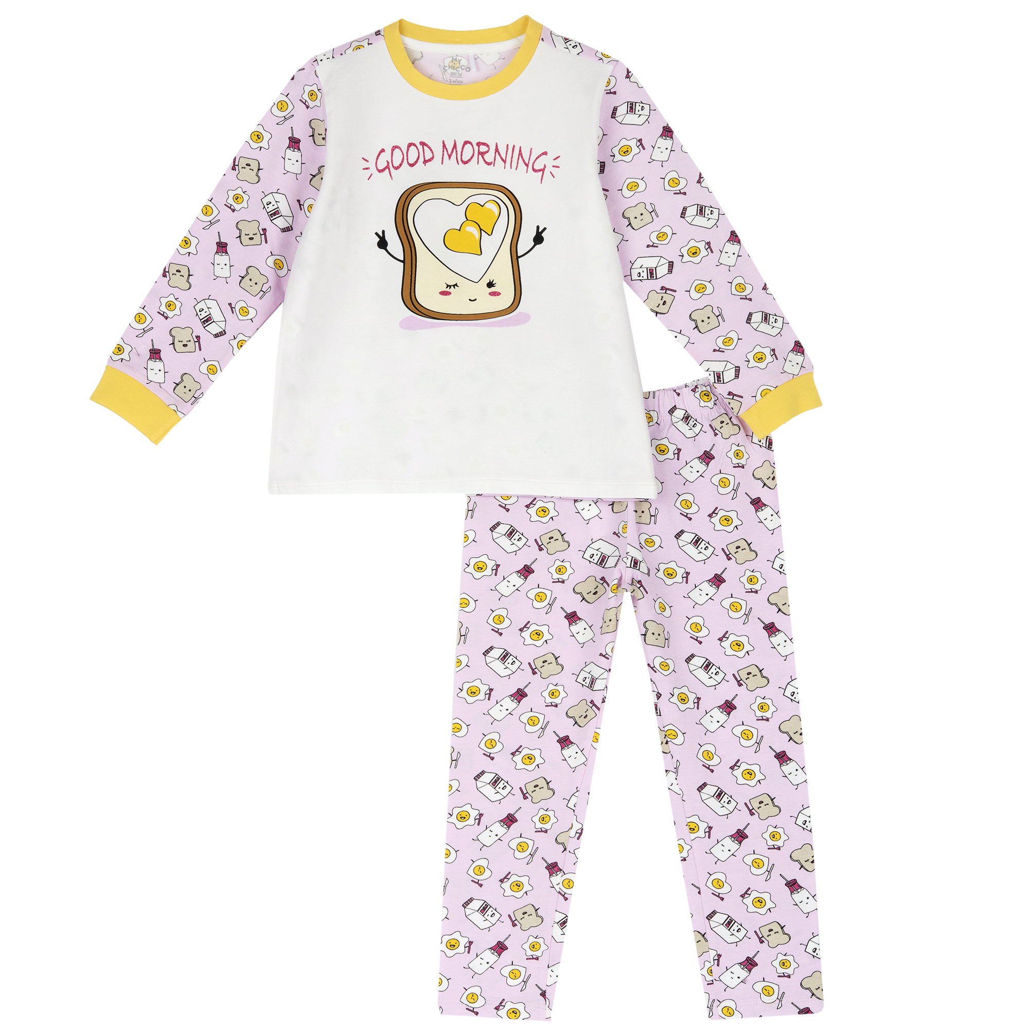 Pijama copii Chicco, Alb 2, 31469-66MC