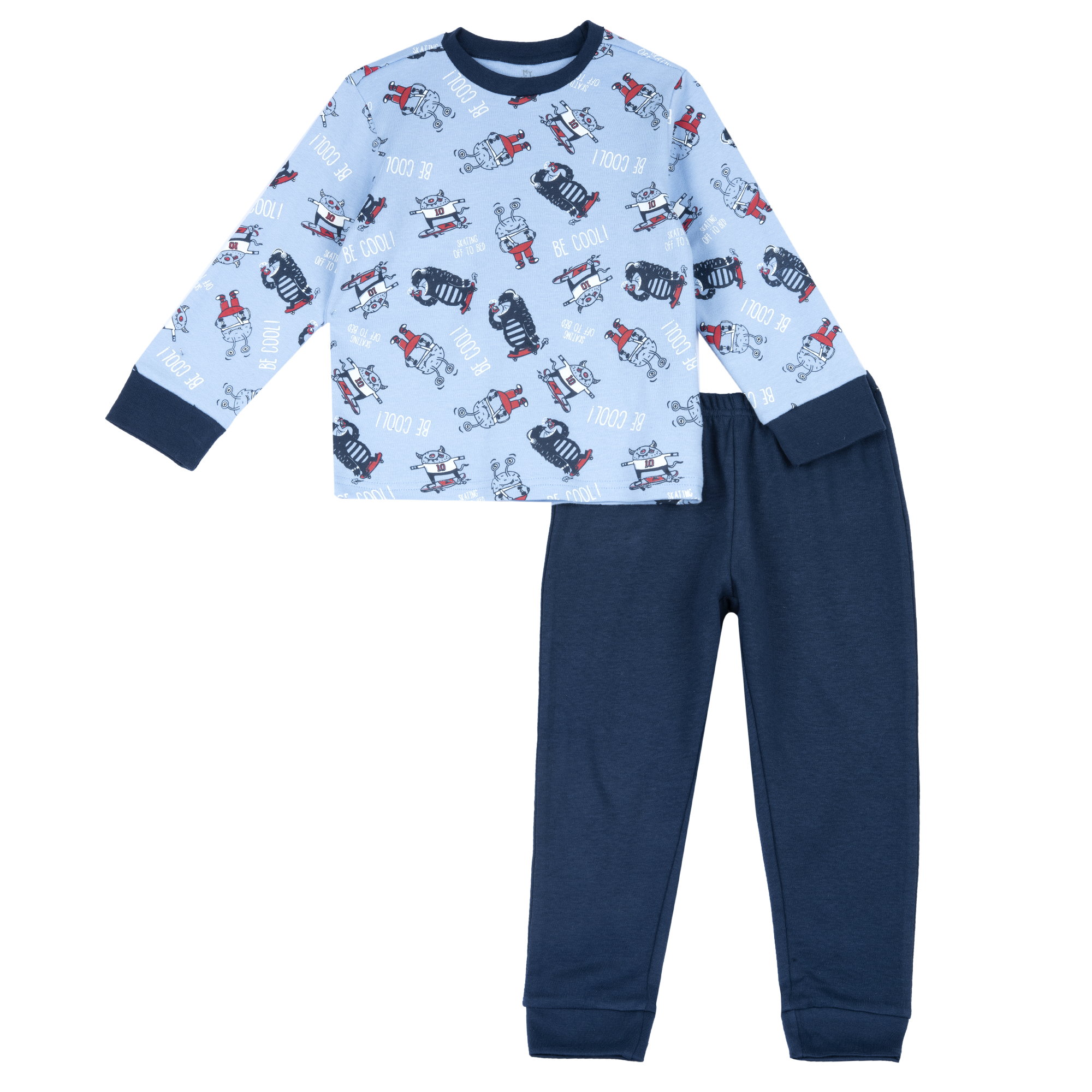 Pijama copii Chicco, albastru inchis, 31451-65MC chicco.ro imagine noua responsabilitatesociala.ro