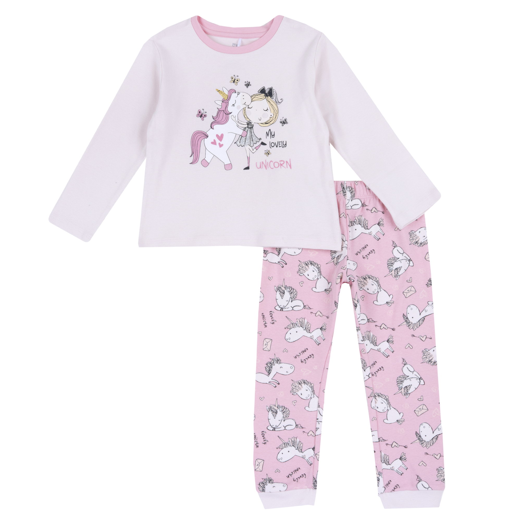 Pijama copii Chicco, ciclamen, 31446-65MC