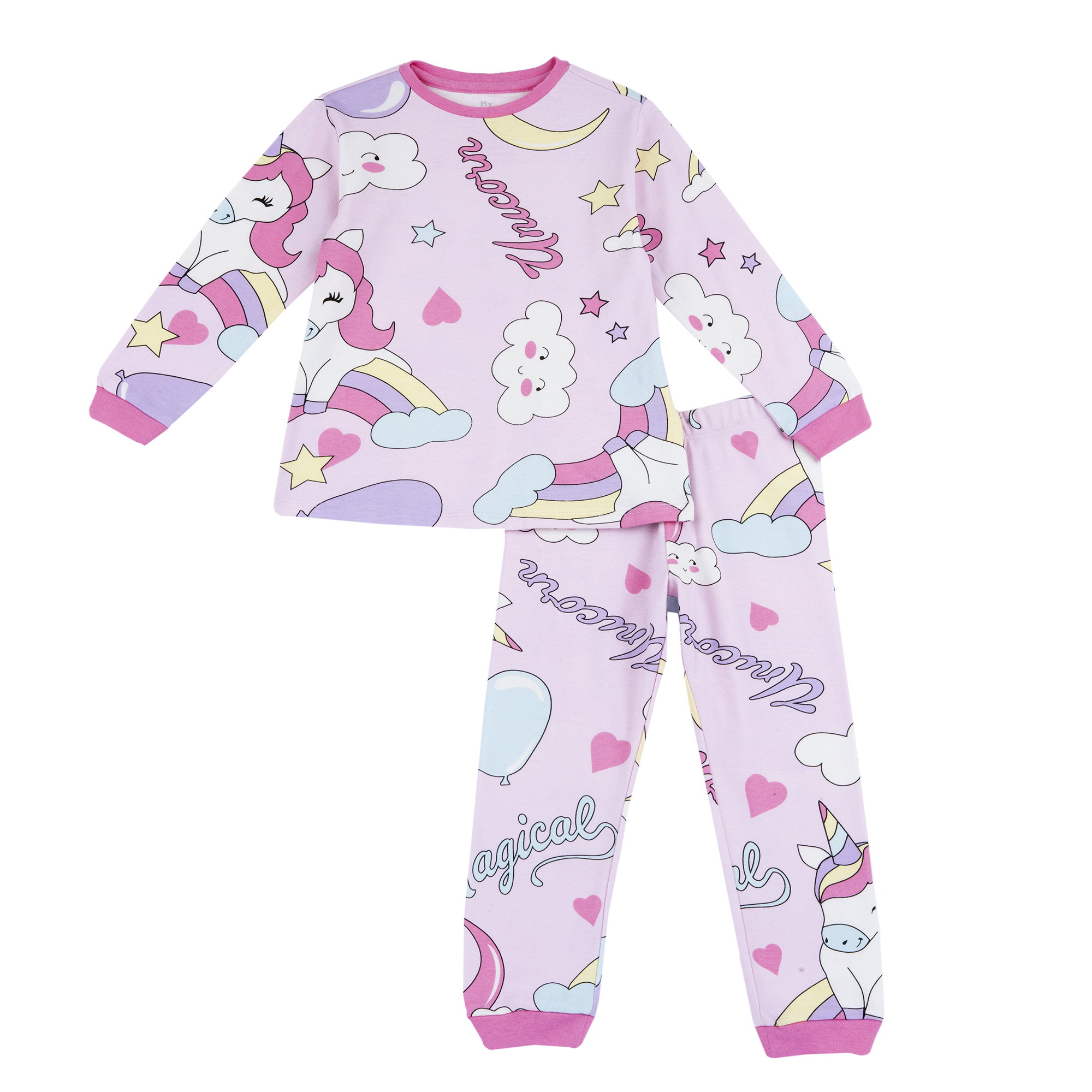 Pijama copii Chicco, ciclamen, 31480-67MC