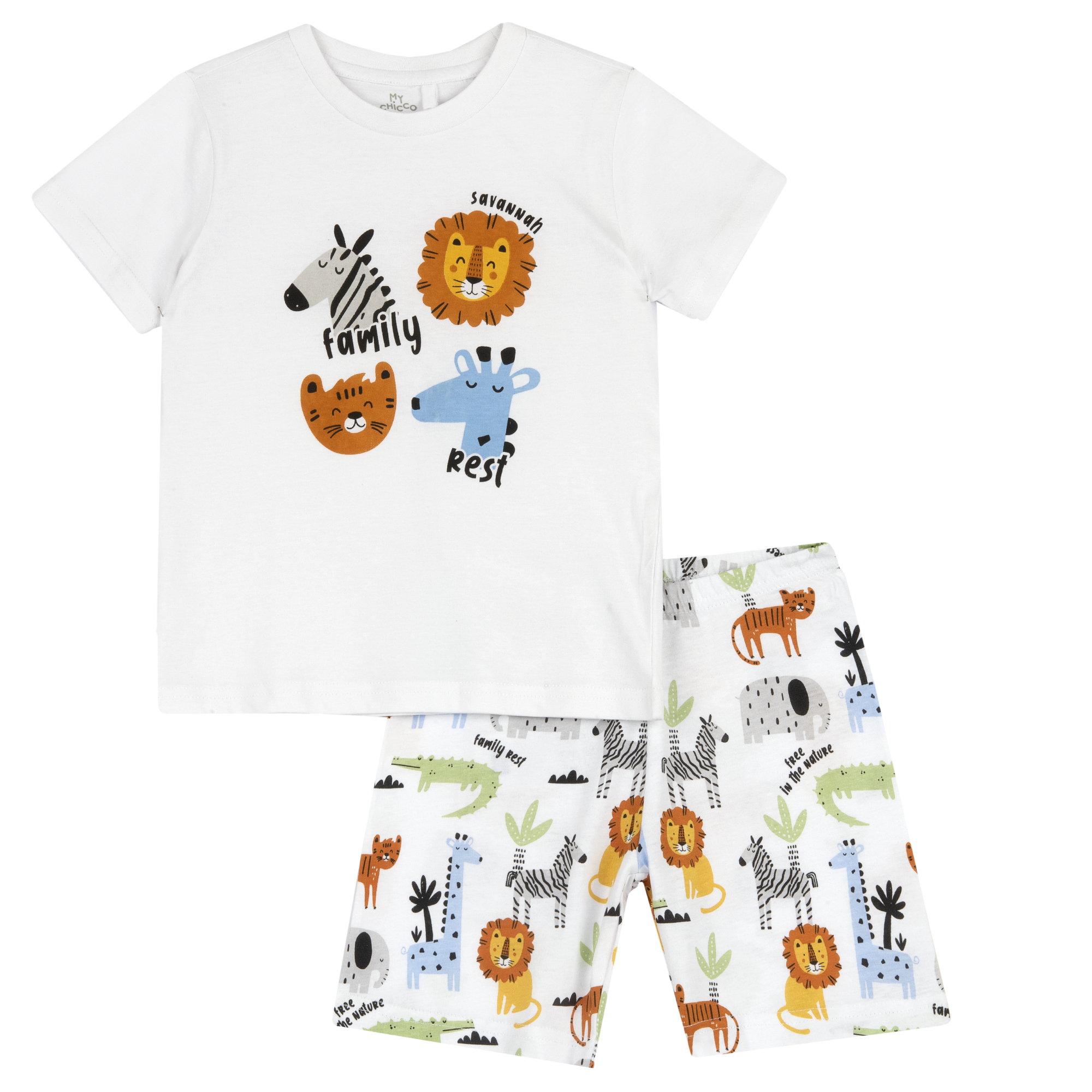 Pijama copii Chicco, crem, 35447-68MC