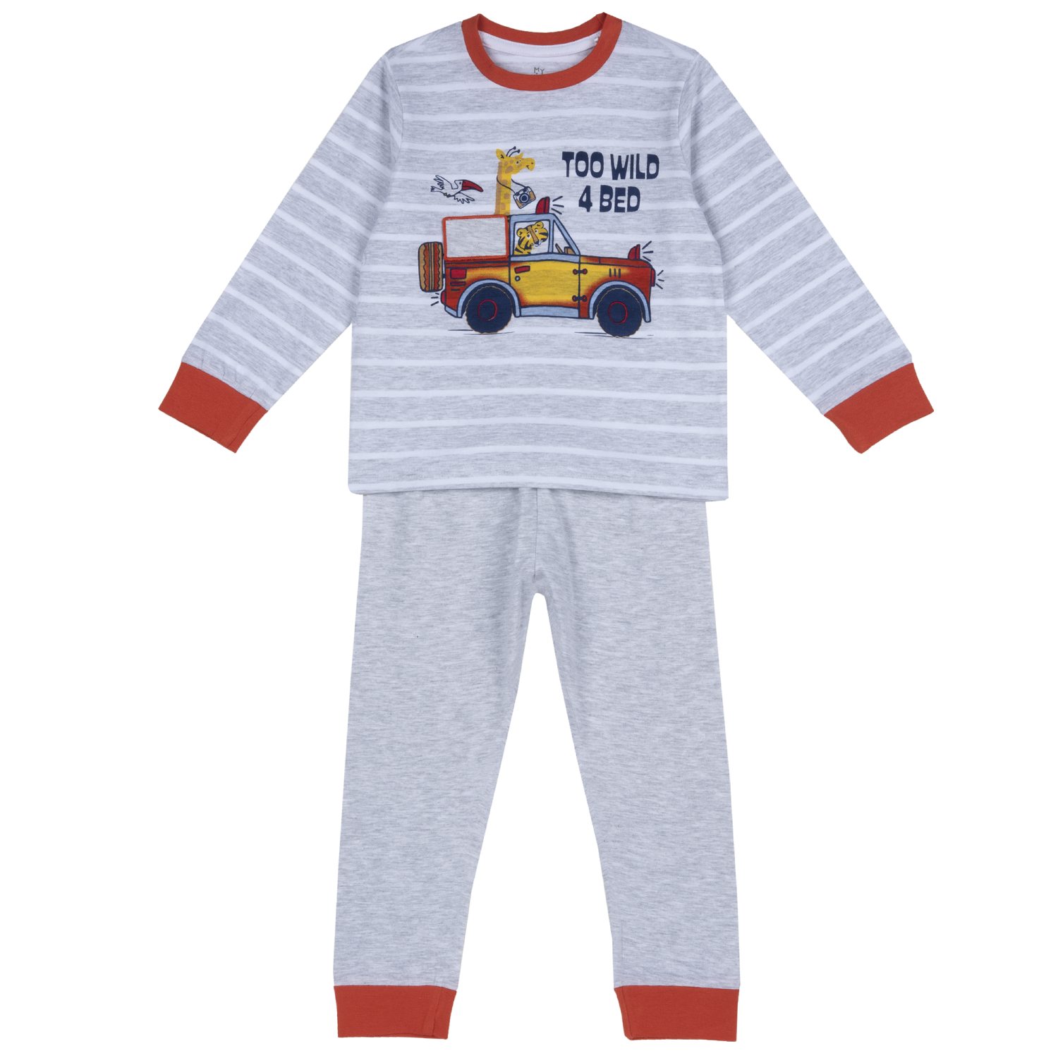 Pijama copii Chicco, gri deschis, 31386 CHICCO imagine noua