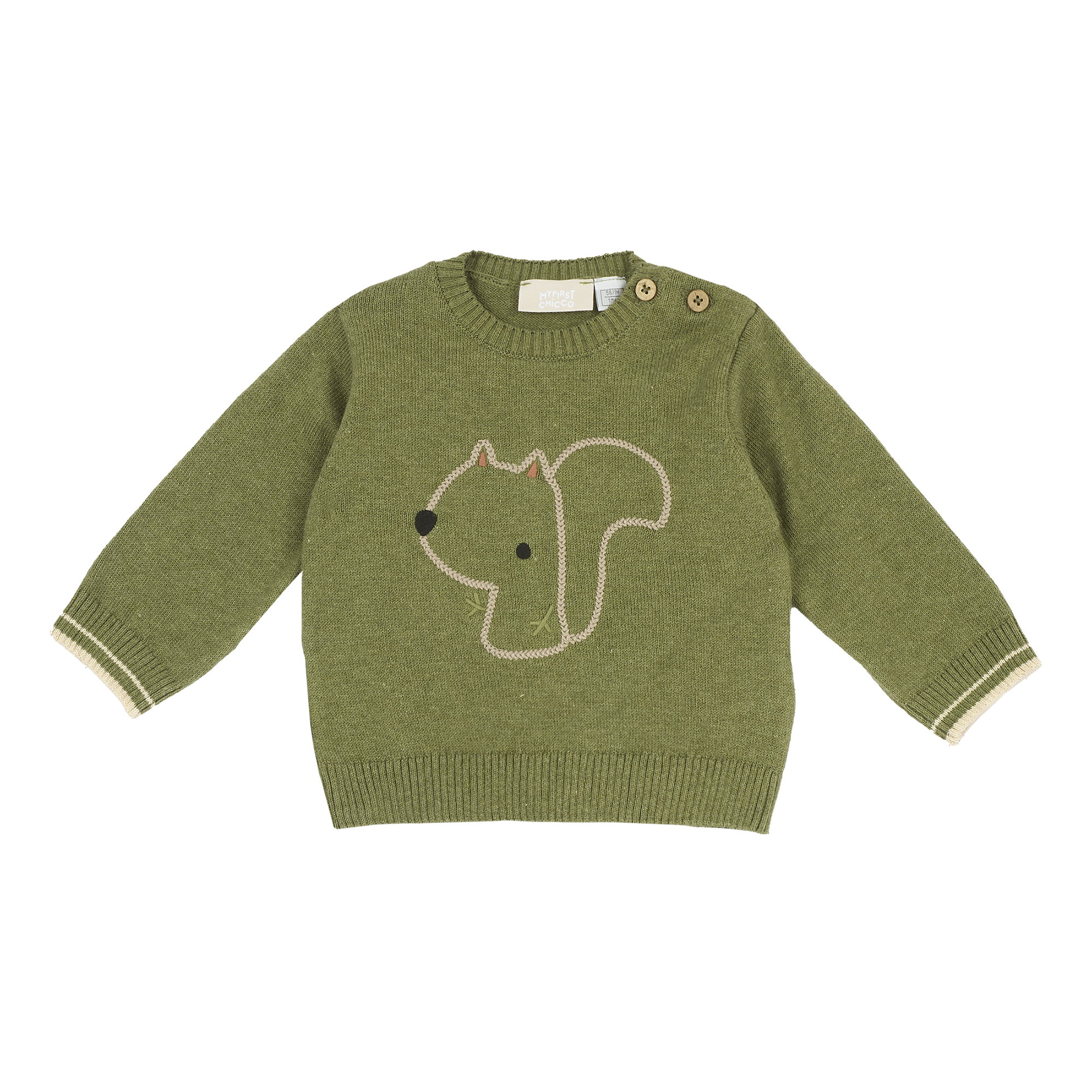Pulover copii Chicco, Verde, 02550-71MFCO