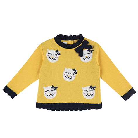 Pulover copii tricotat Chicco, 69508-61MFCO, Galben