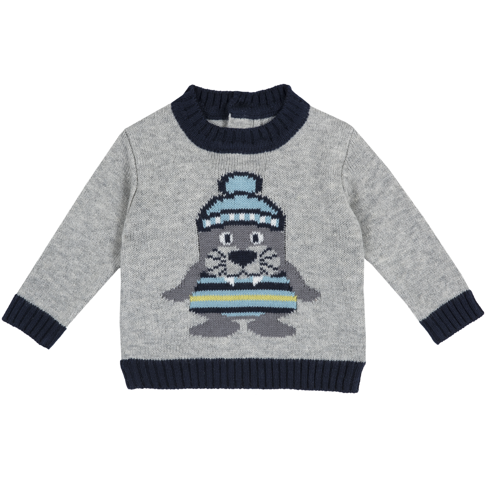 Pulover copii Chicco, tricotat, imprimeu animale, 69382 Chicco imagine noua responsabilitatesociala.ro