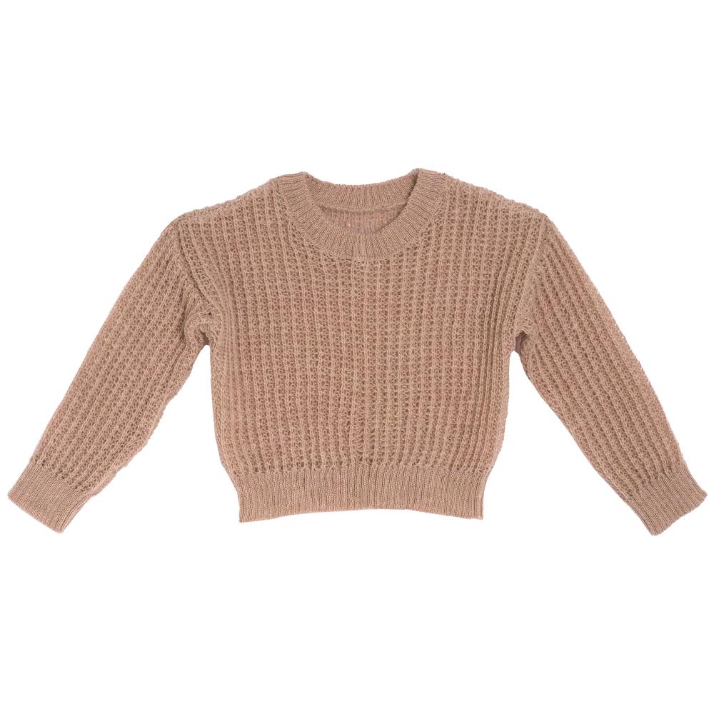 Pulover tricotat Chicco, roz, amestec lana, 64999 CHICCO