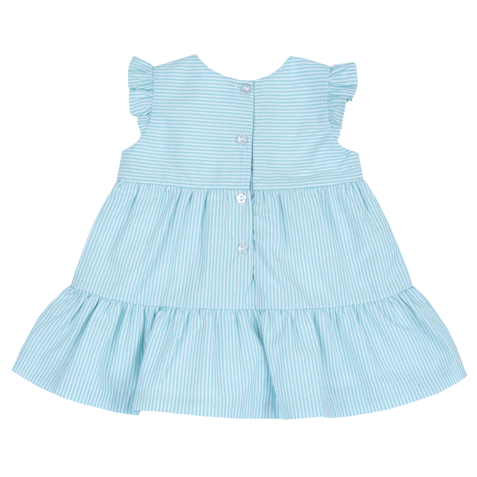 Rochie copii Chicco, alb cu bleu, 11918-68MFCO