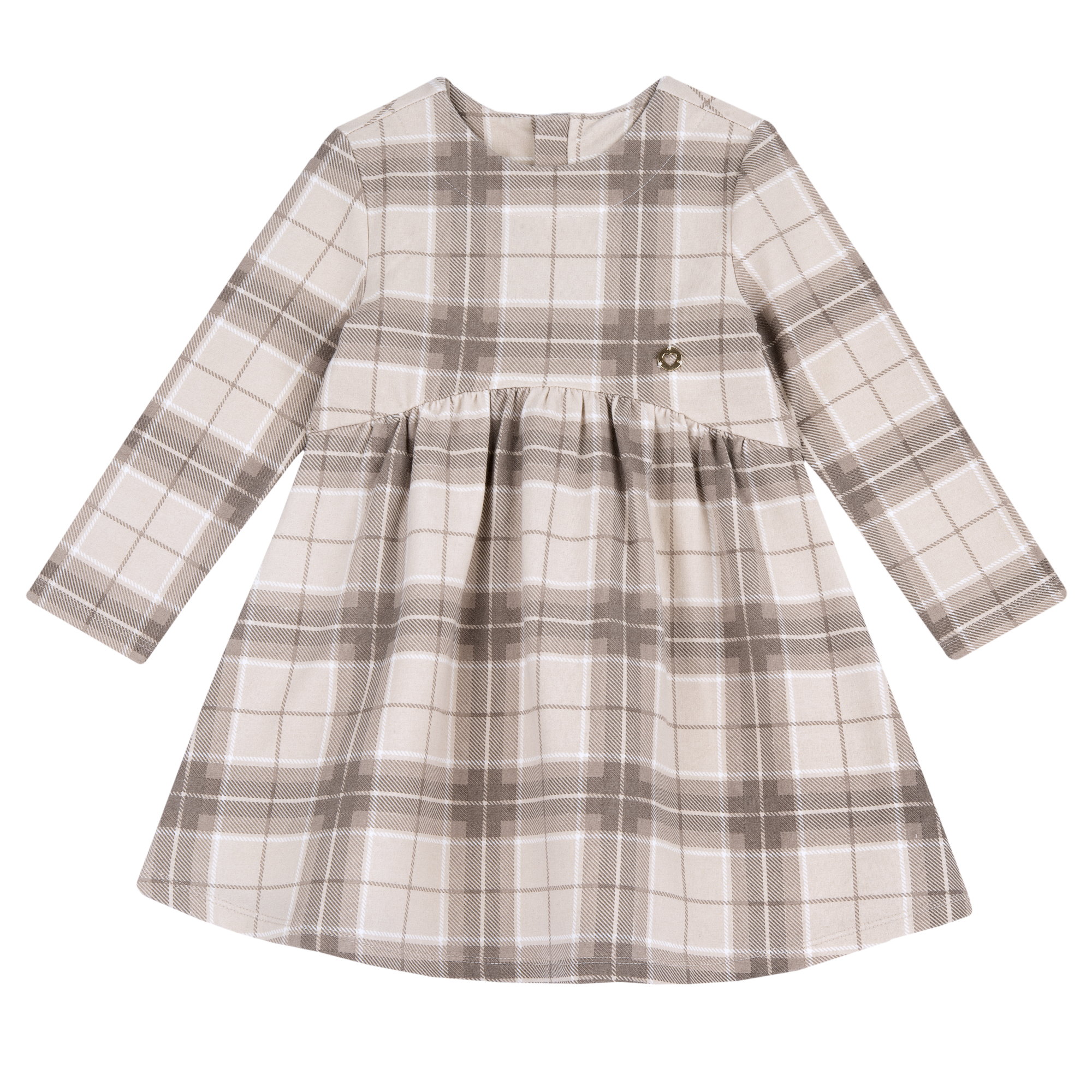 Rochie copii Chicco, maro cu alb, 00071-69MC