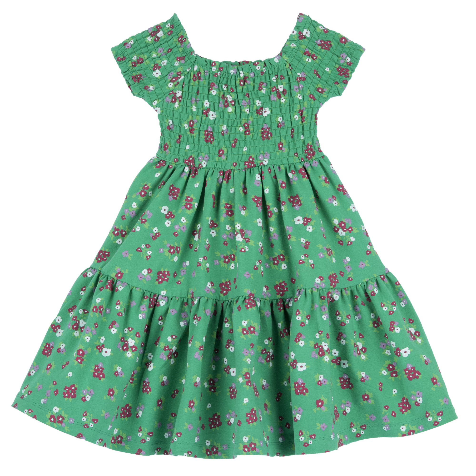 Rochie copii Chicco, verde cu bej, 16686-68MC