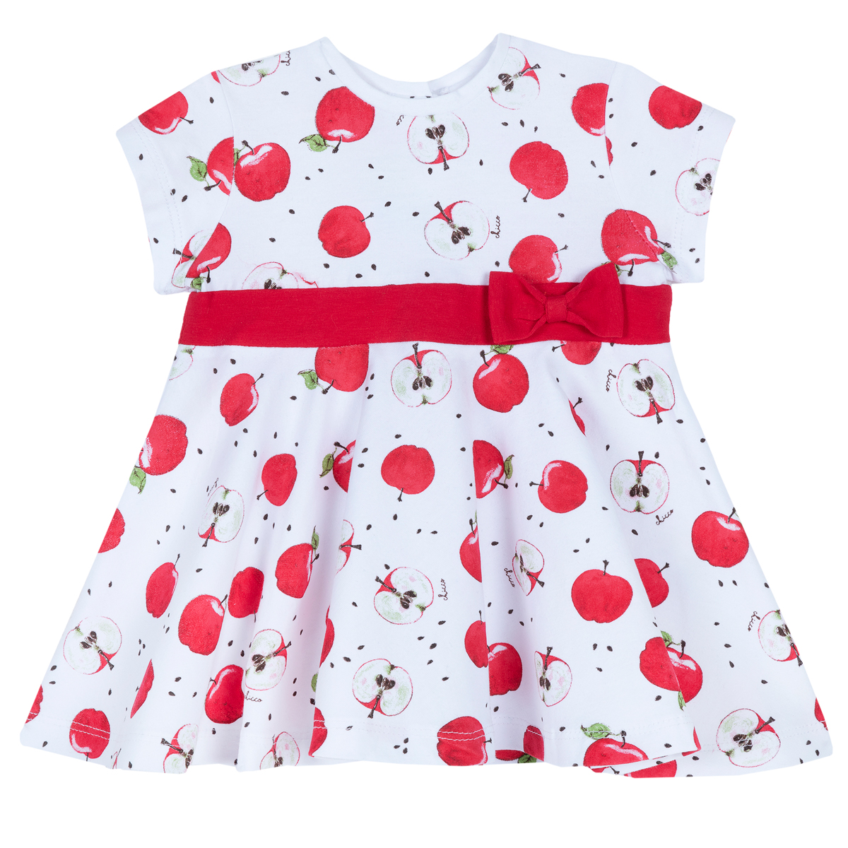 Rochie pentru copii Chicco, alb cu rosu, 03606 03606