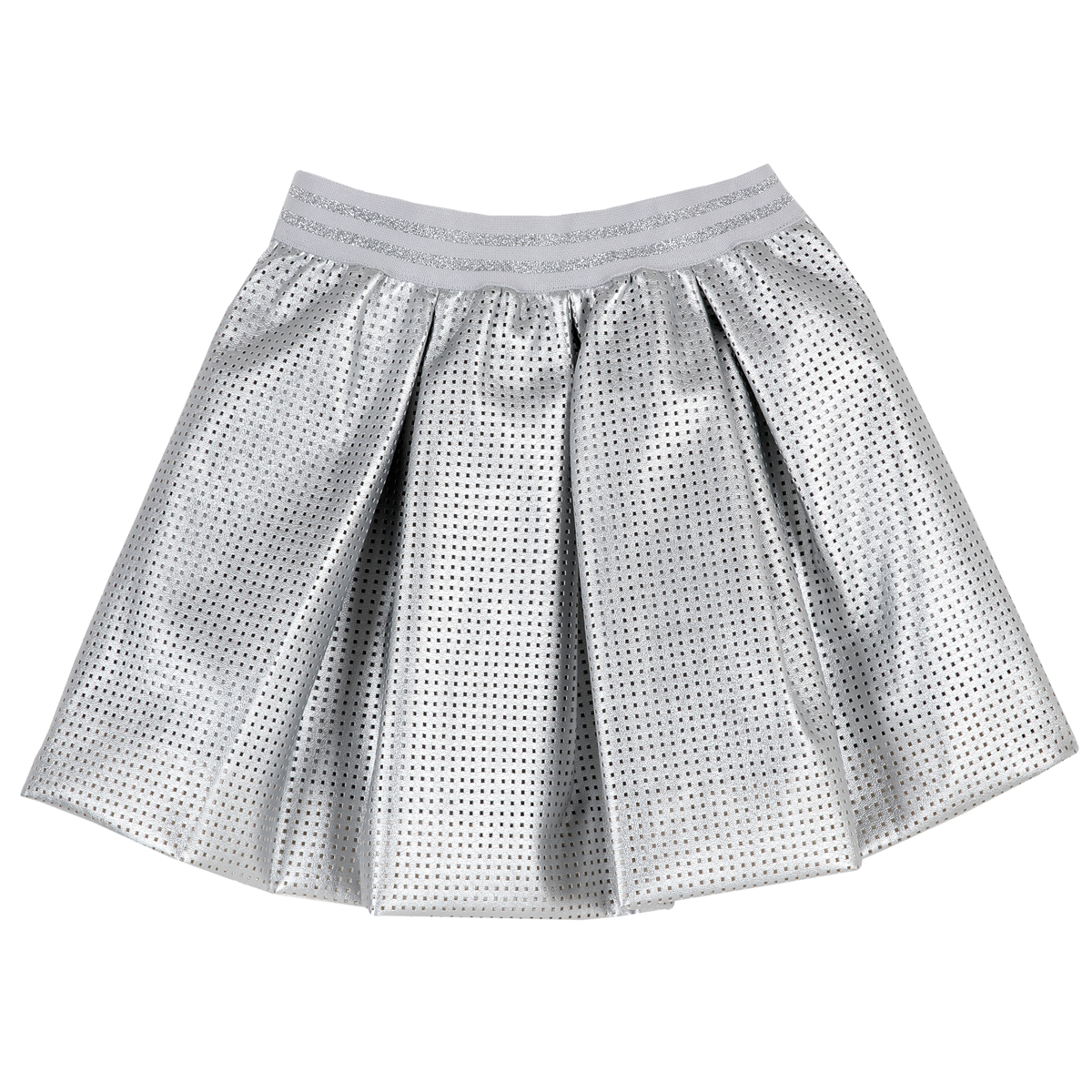Fusta poplin chicco, fara maneci, gri deschis, 34490