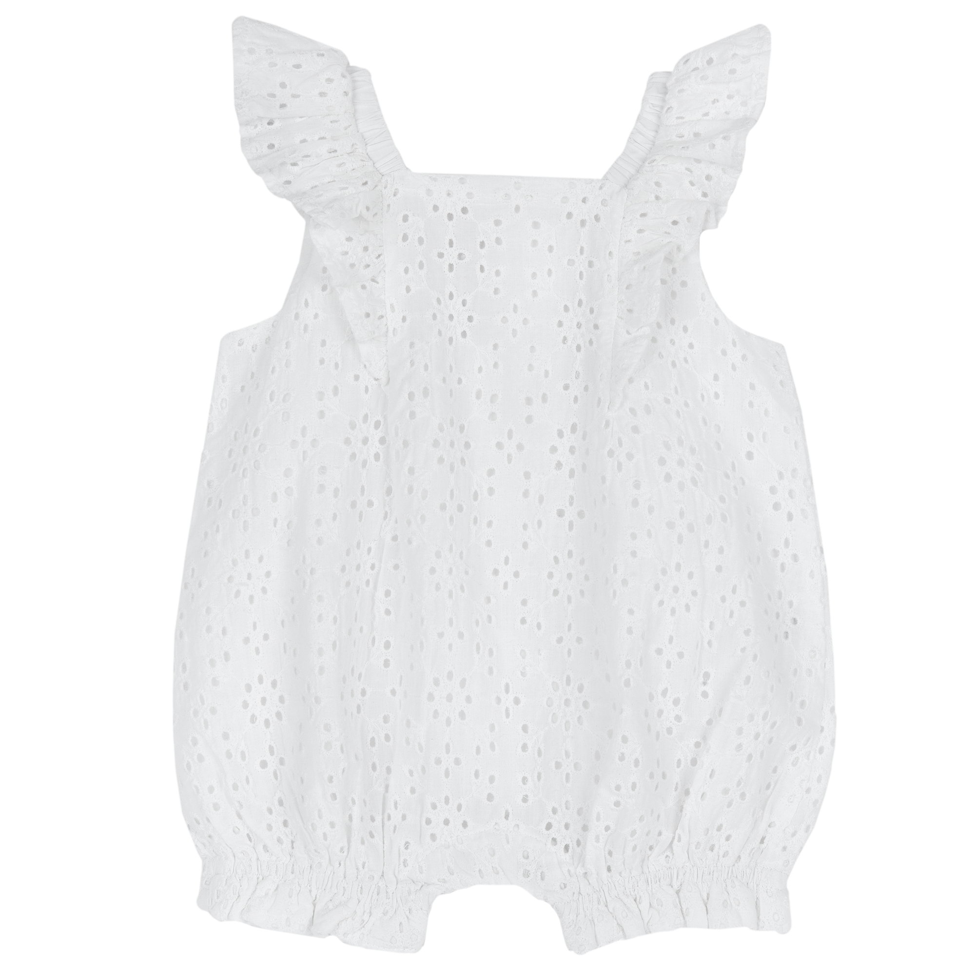 Salopeta bebe Chicco cu broderie, Alb, 51337-66MFCO