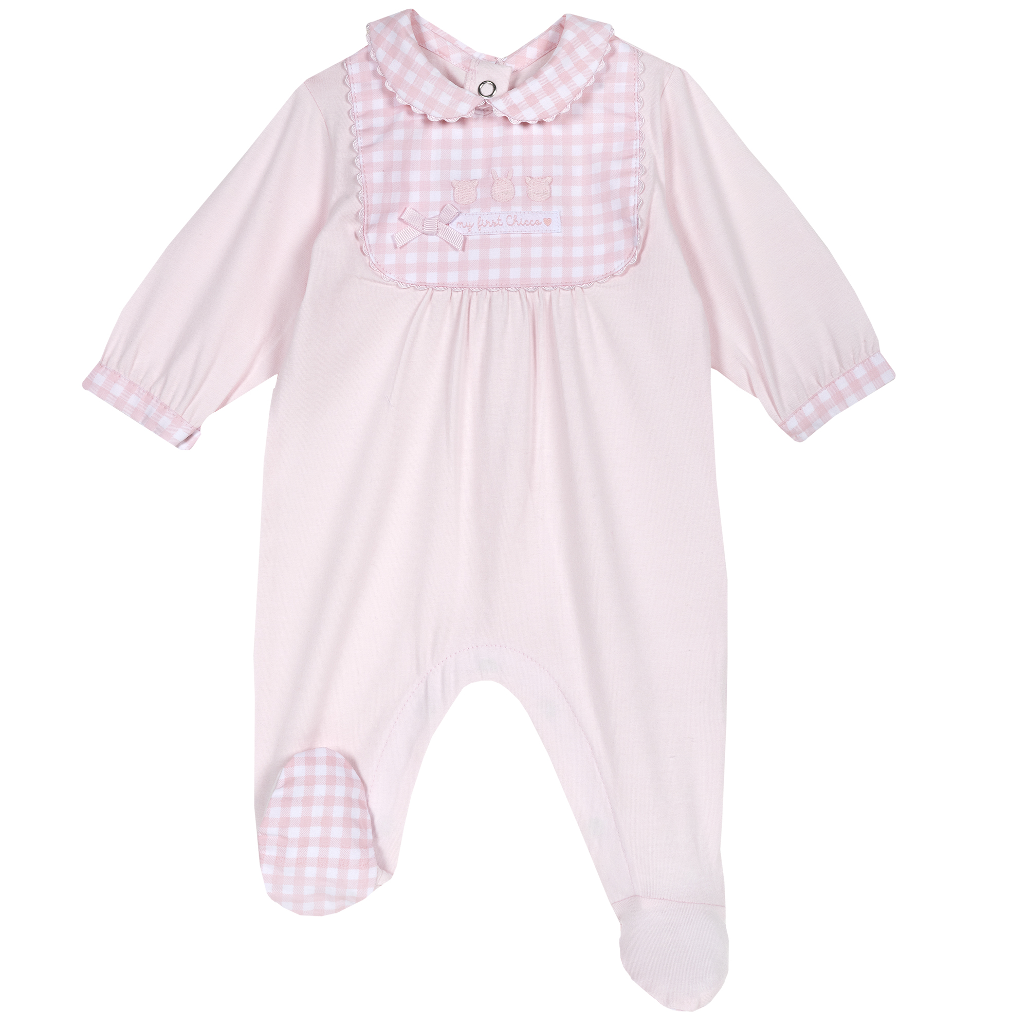 Salopeta bebe Chicco, maneca lunga, roz, 21759