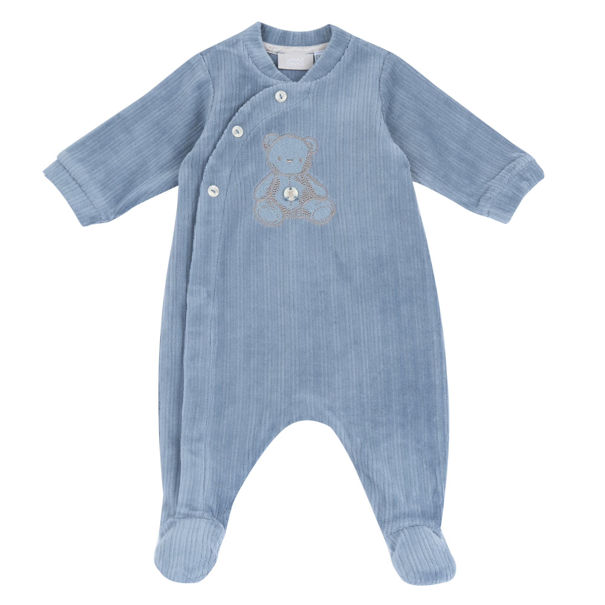 Salopeta bebelusi Chicco din velur, Verde, 02376-71MFCI