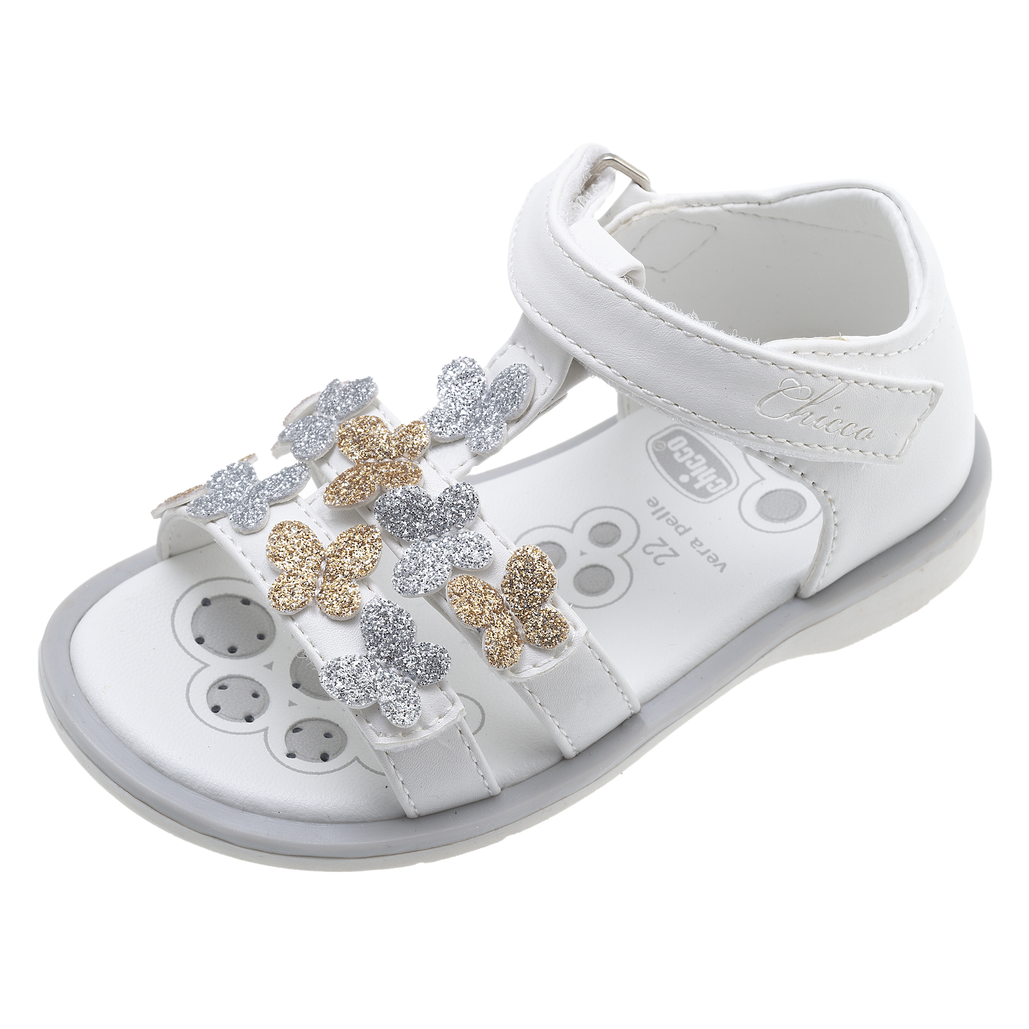 Sandale copii Chicco Cialda, alb, 63617 CHICCO imagine noua