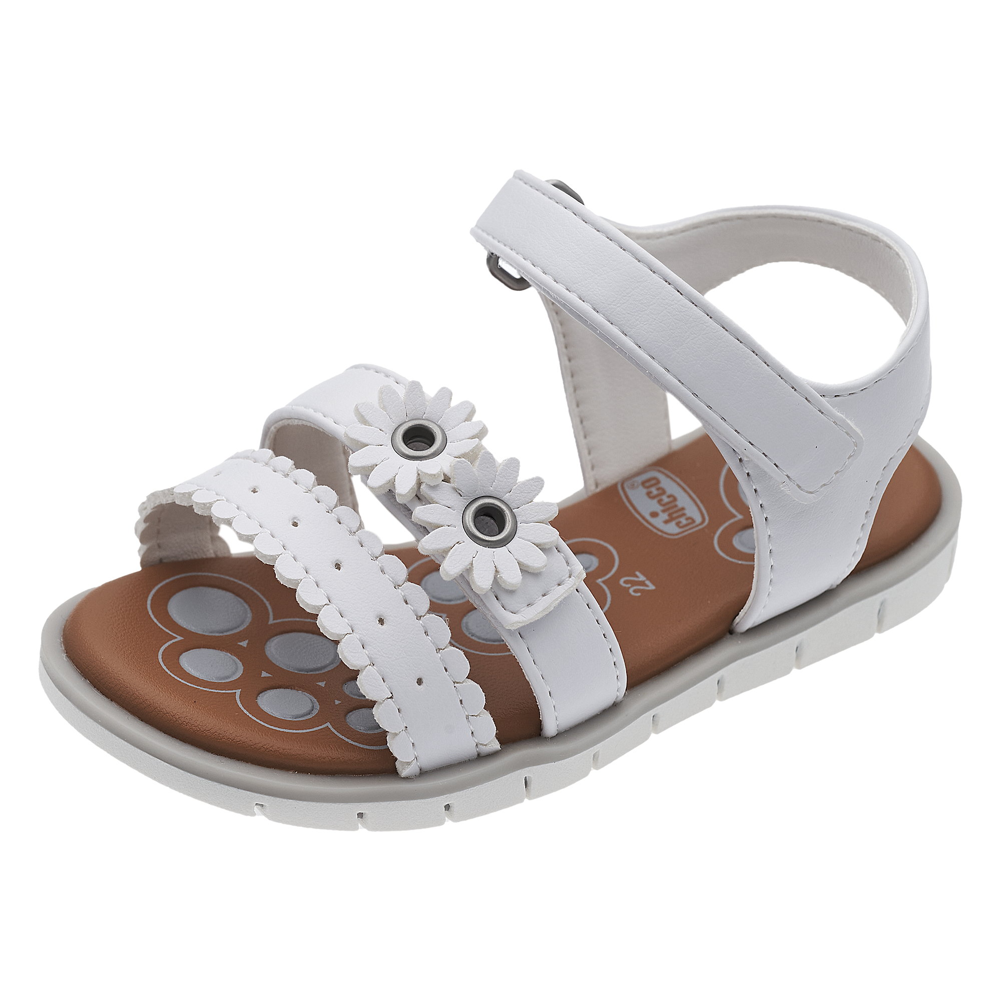 Sandale copii Chicco Carmina, alb, 73146-68P