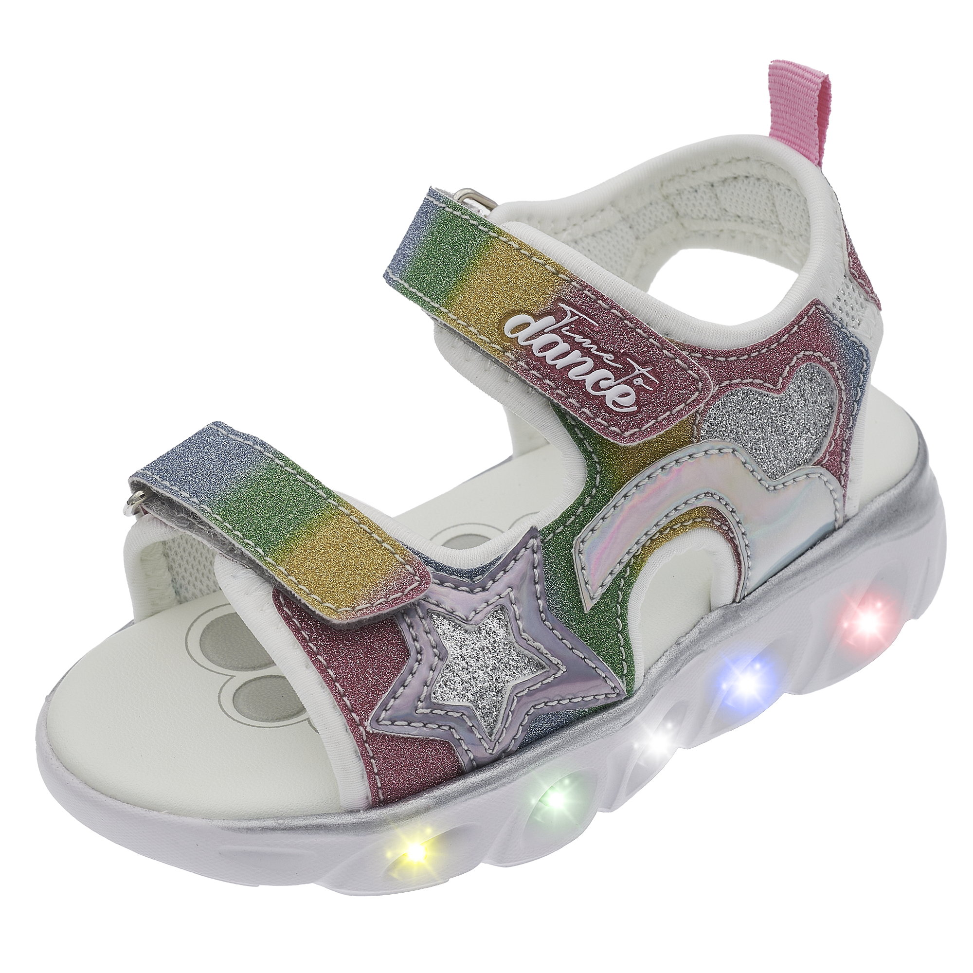 Sandale copii Chicco cu luminite, multicolor, 71146-66P