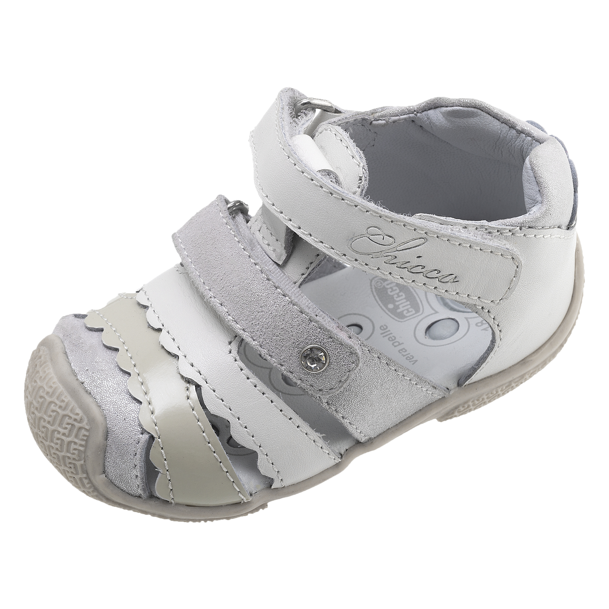Sandale copii Chicco Georgiana, alb, 63804 CHICCO imagine noua
