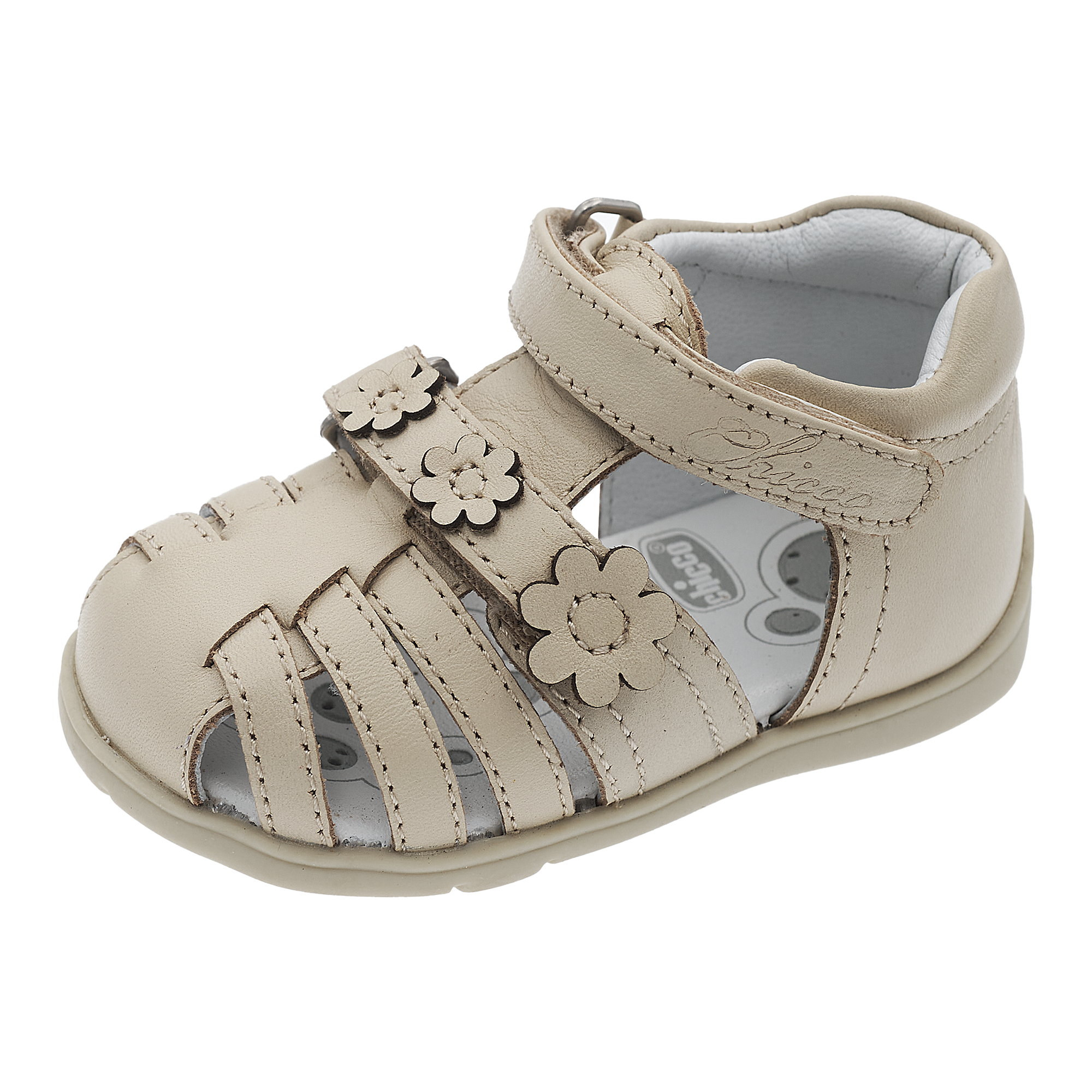 Sandale piele copii Chicco Gufin, bej, 73098-68P