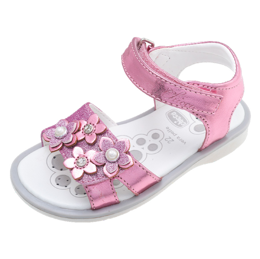 Sandale copii Chicco Cetra, roz cu model, 61654 CHICCO imagine noua