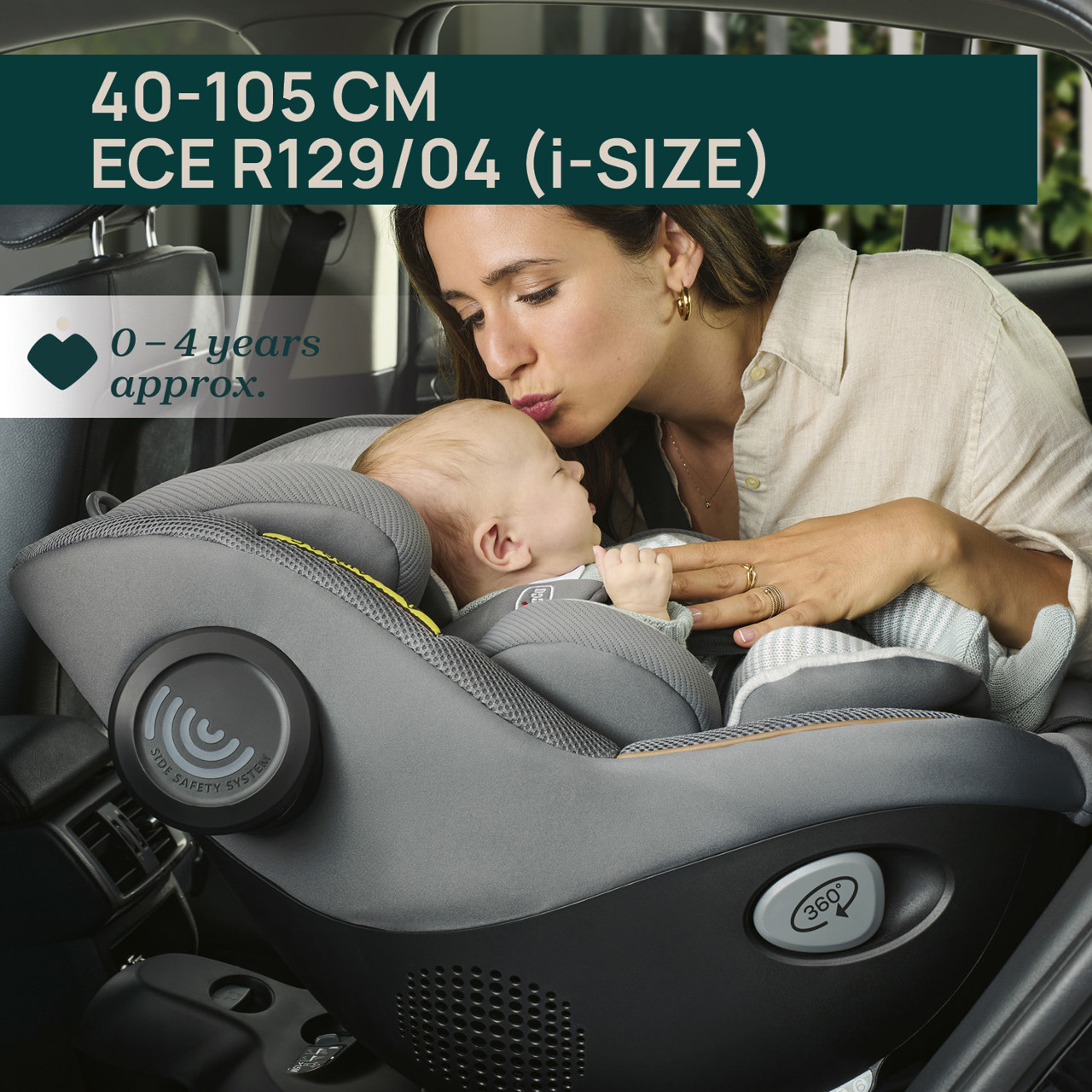 Scaun auto rotativ cu baza isofix Chicco Seat 105 i-Size, Posh