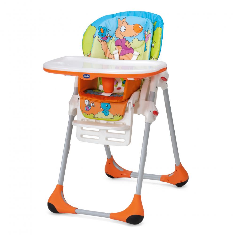 Scaun de masa Chicco Polly 2 in 1, WoodFriends, 6luni+