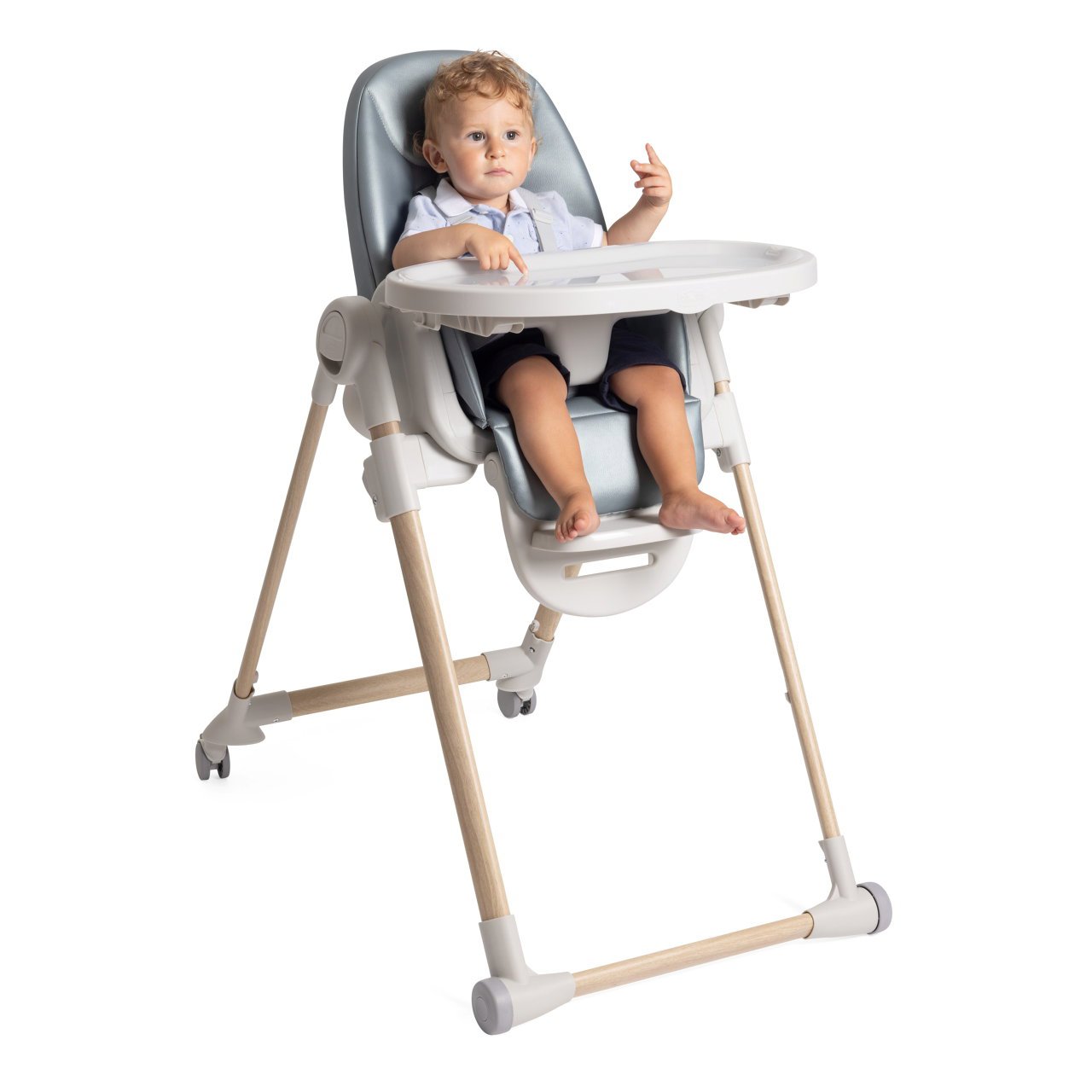 Scaun de masa Chicco Polly Armonia Greenery, 0luni+