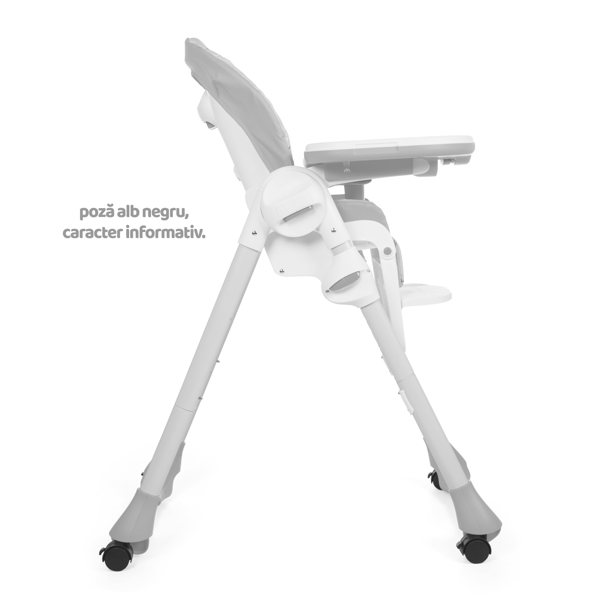 Scaun de masa Chicco Polly Easy 4roti Llama (Multicolor) 6+luni