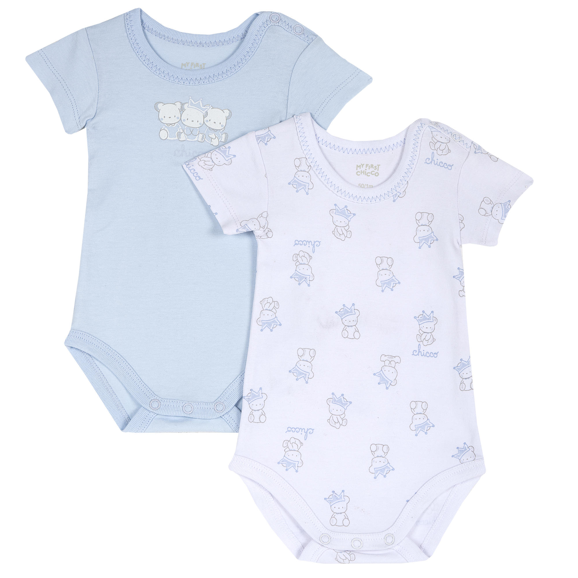 Set doua body Chicco, albastru cu roz, 11430