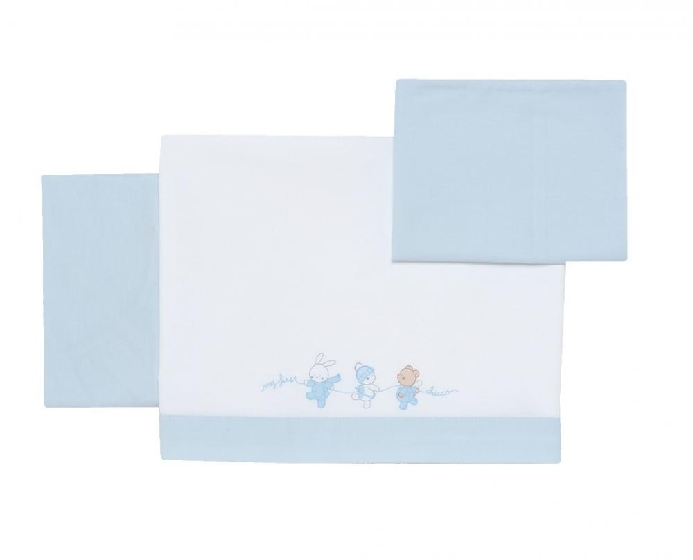 Set 3 piese Chicco pentru landou, bleu deschis, 10623