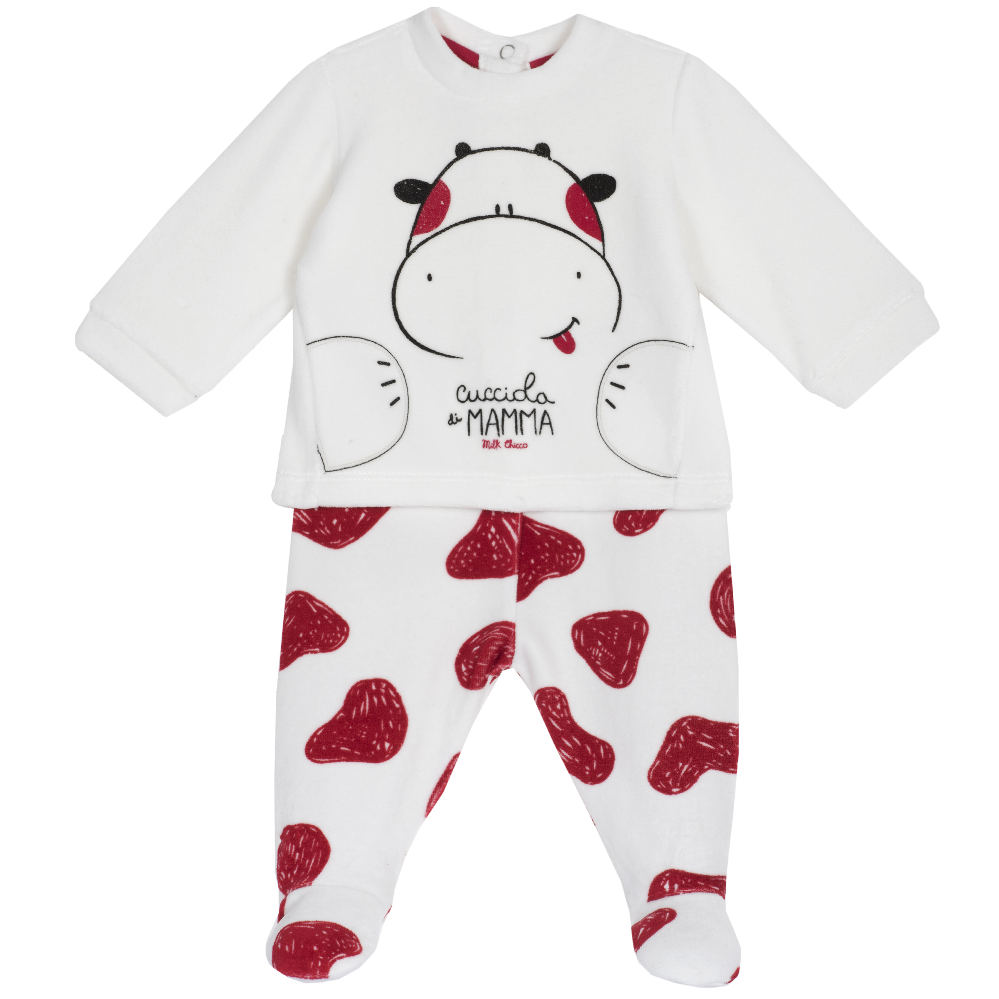 Set tricou si pantaloni, imprimeu animalute, 77944